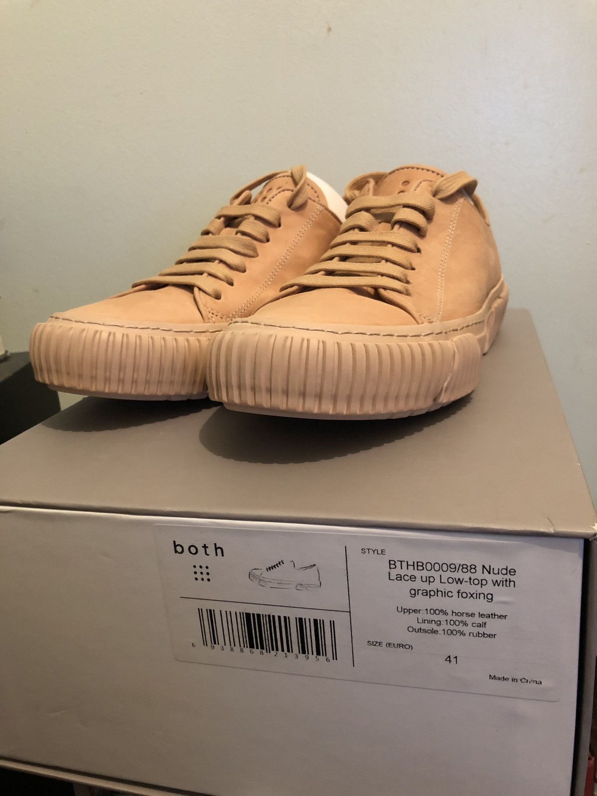 image of Both x Both Paris Nude/tan Low Top Sneakers, Men's (Size 8)