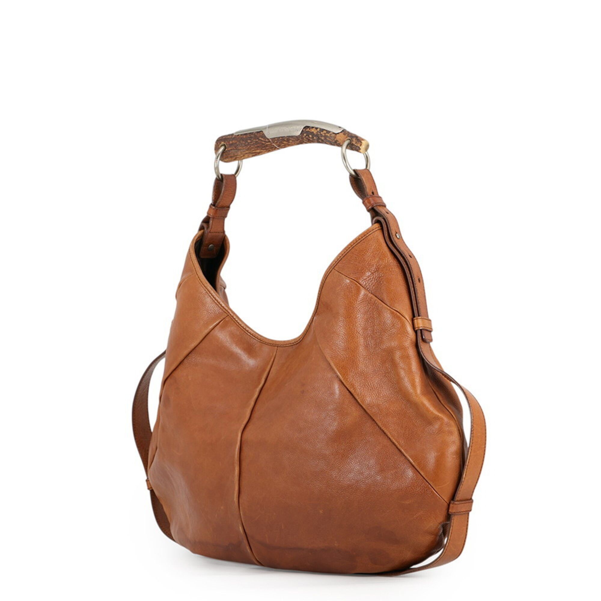 Yves Saint Laurent Yves Saint Laurent Mombasa Leather Shoulder Bag 95363 (Saint Paris Handbag) Size ONE SIZE - 2 Thumbnail