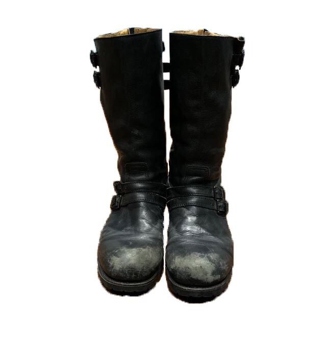 NUMBER (N)INE 08SS BIRDS期 leather boots Number (N)ine Number (N)ine S/S08 “Birds” Double Layered