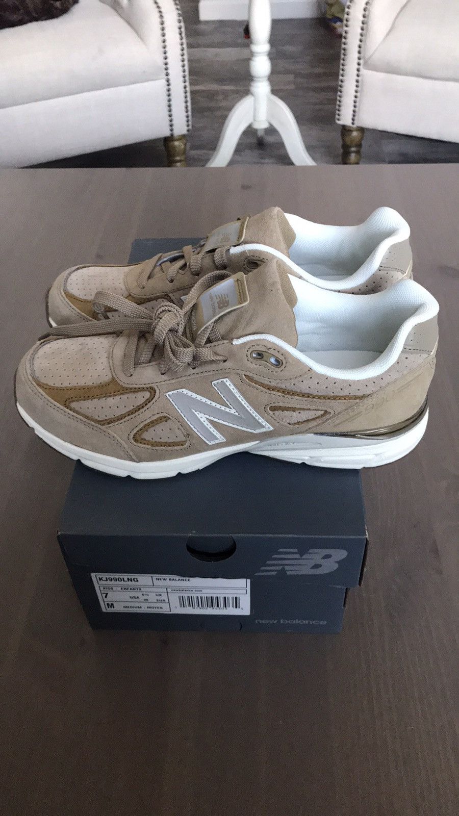New Balance New* New Balance 990v4 Wheat Color Kids or Men