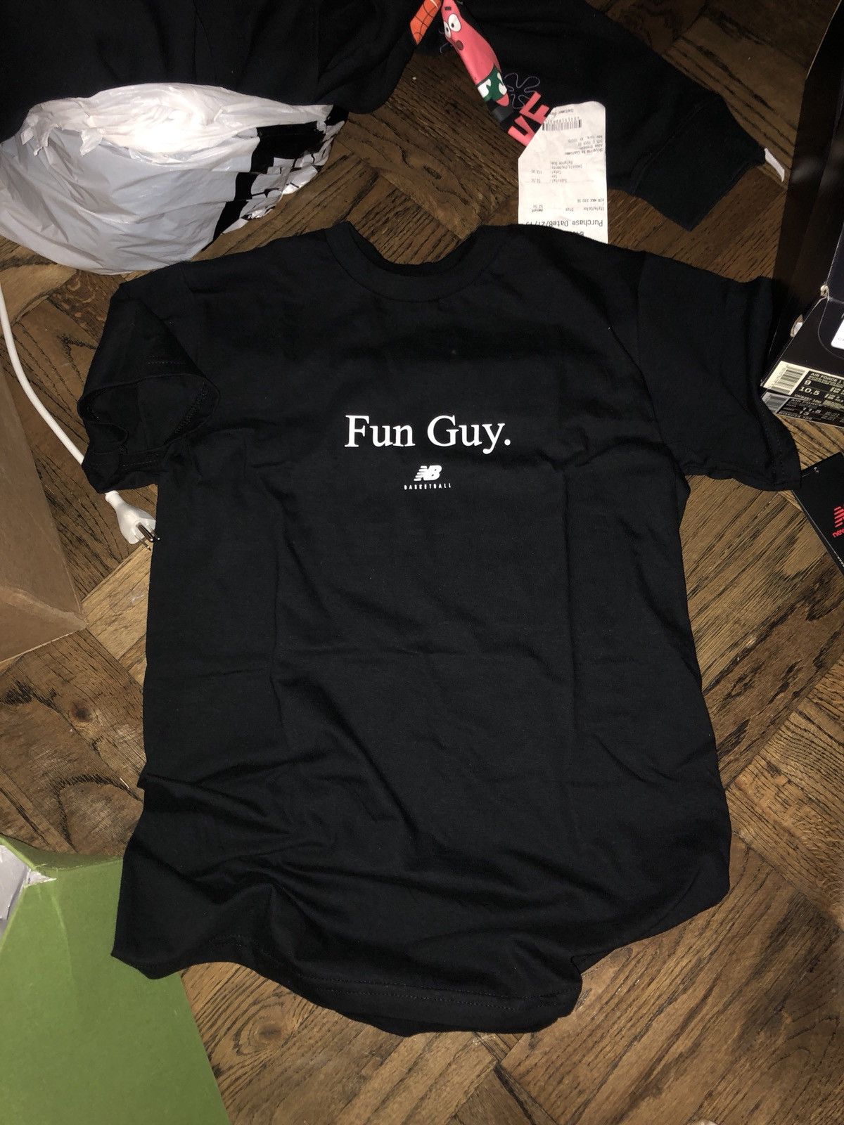 new balance kawhi leonard fun guy tee black