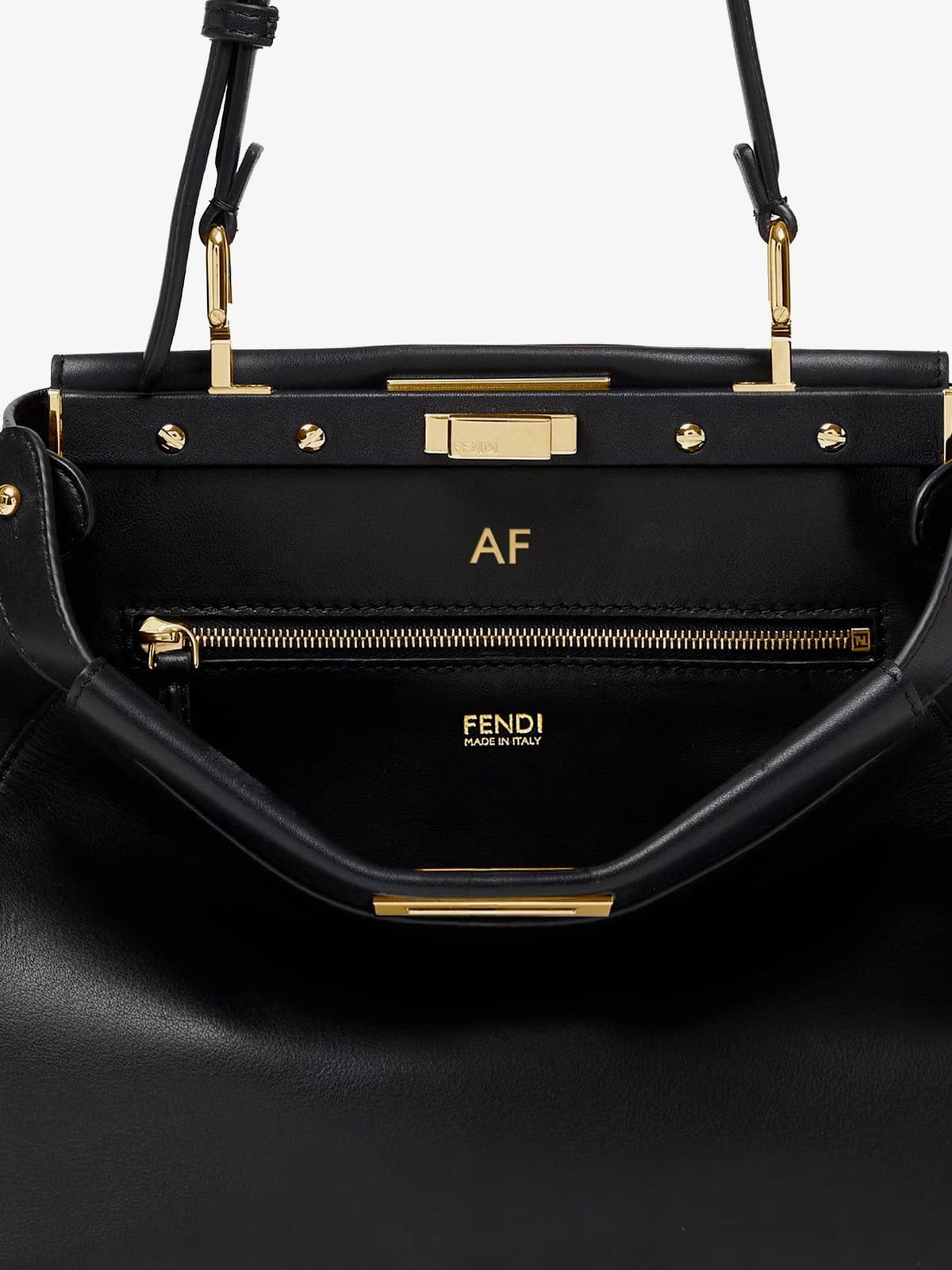 Fendi Fendi My Peekaboo Small leather shoulder bag Size ONE SIZE - 4 Thumbnail