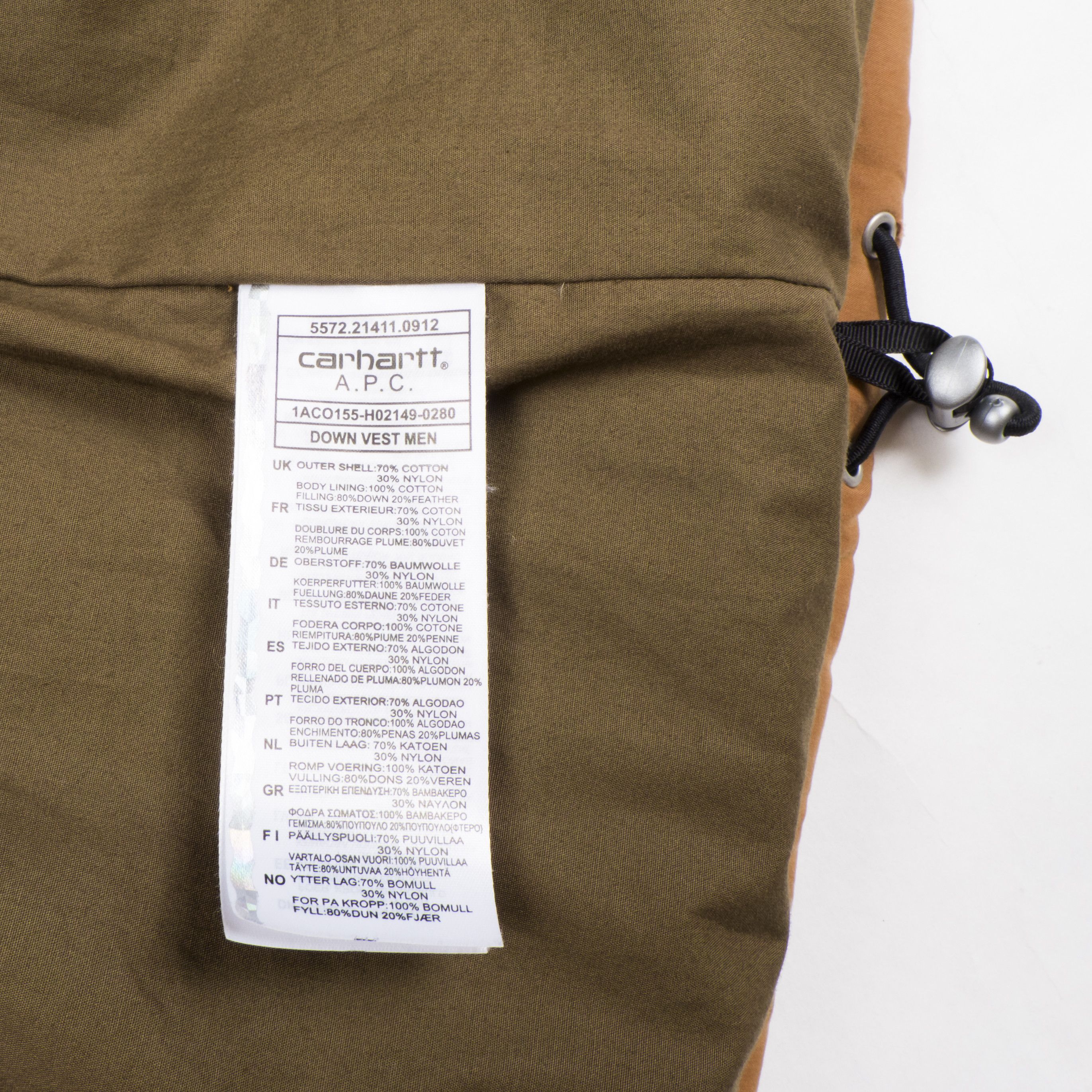 A.P.C. LAST DROP Carhartt x APC Down Vest Size US L / EU 52-54 / 3 - 4 Thumbnail