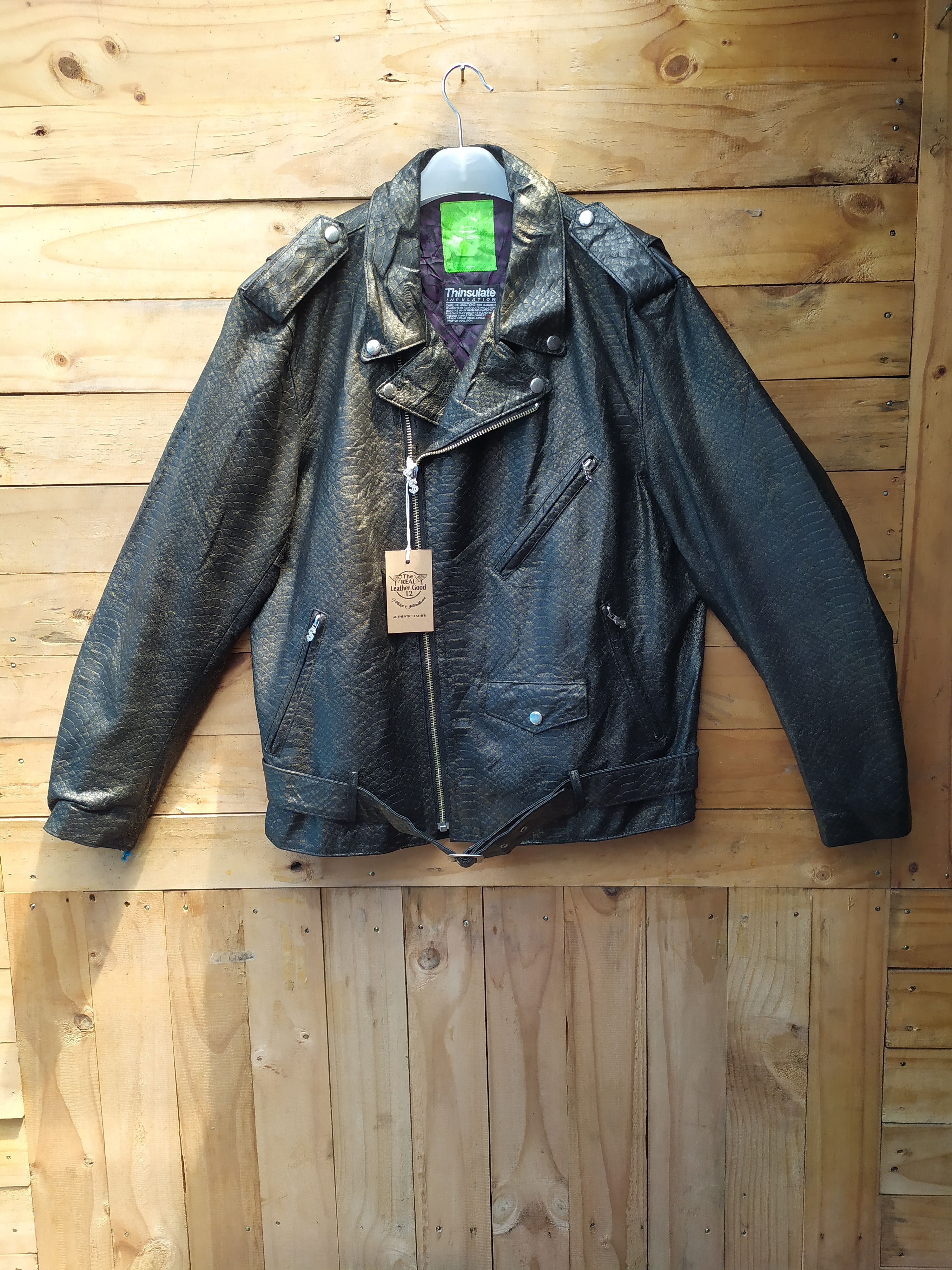 SWAGGER THINSULATE LEATHER RAMONES PERFECTO JACKET