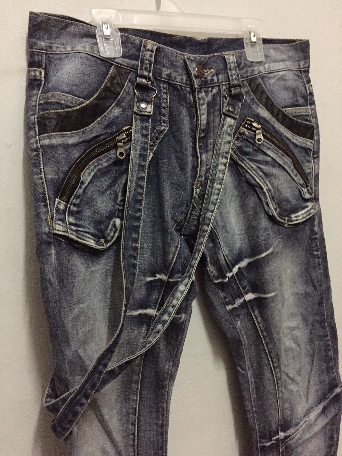 PPFM RARE!!! PPFM Reconstruct Jeans With Suspender Size US 32 / EU 48 - 4 Thumbnail