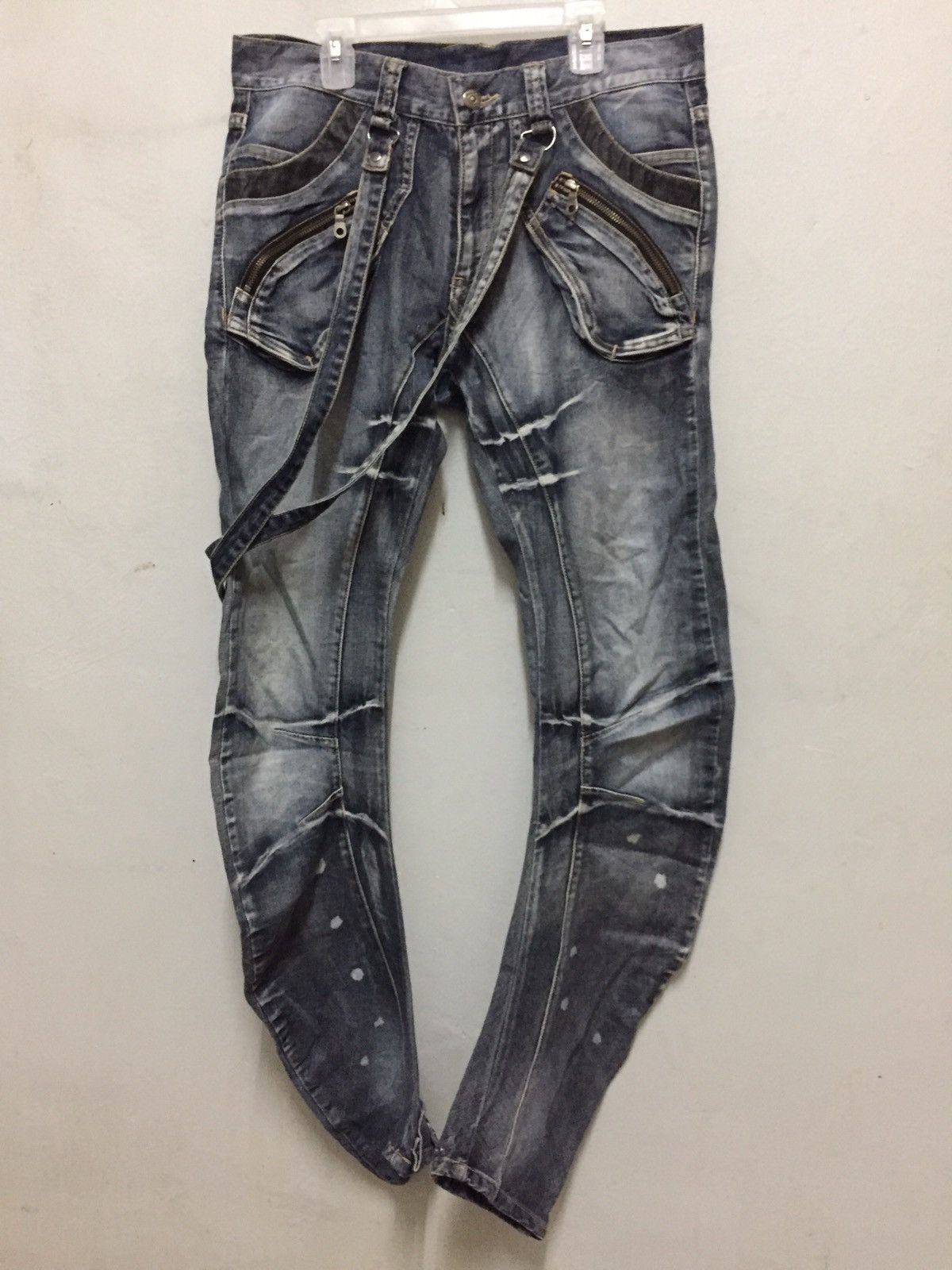 PPFM RARE!!! PPFM Reconstruct Jeans With Suspender Size US 32 / EU 48 - 3 Thumbnail