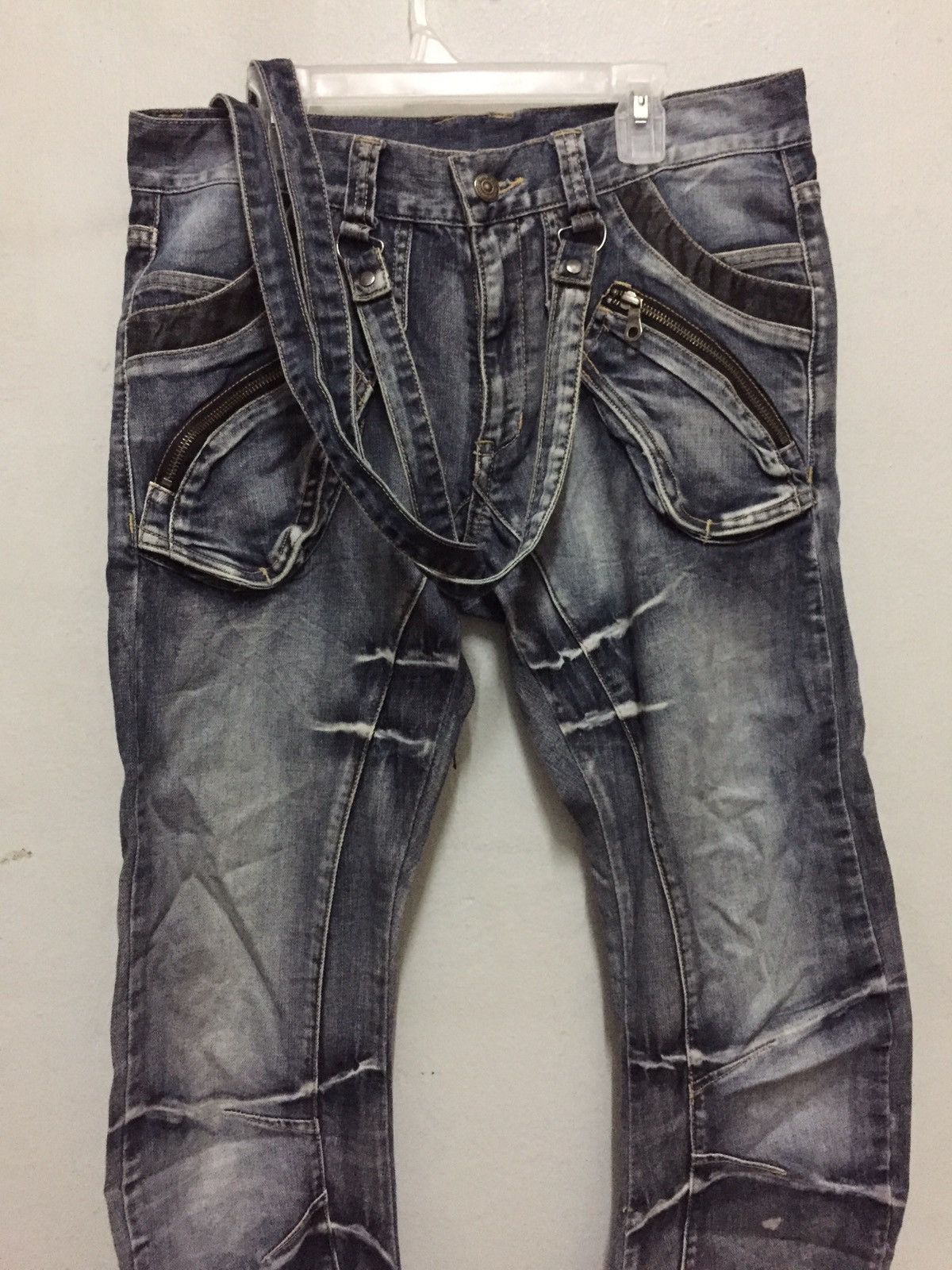 PPFM RARE!!! PPFM Reconstruct Jeans With Suspender Size US 32 / EU 48 - 2 Thumbnail