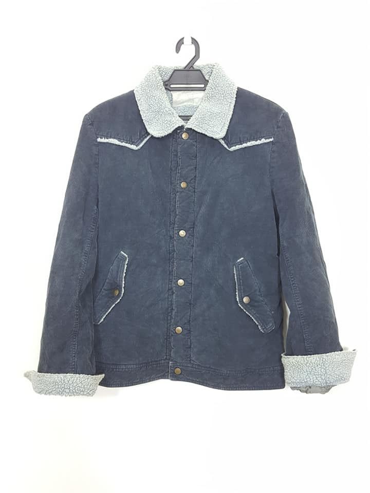 Davit Meursault Japan Davit Meursault Rare Sherling Corduroy Snap Closure Jacket Size US M / EU 48-50 / 2 - 1 Thumbnail