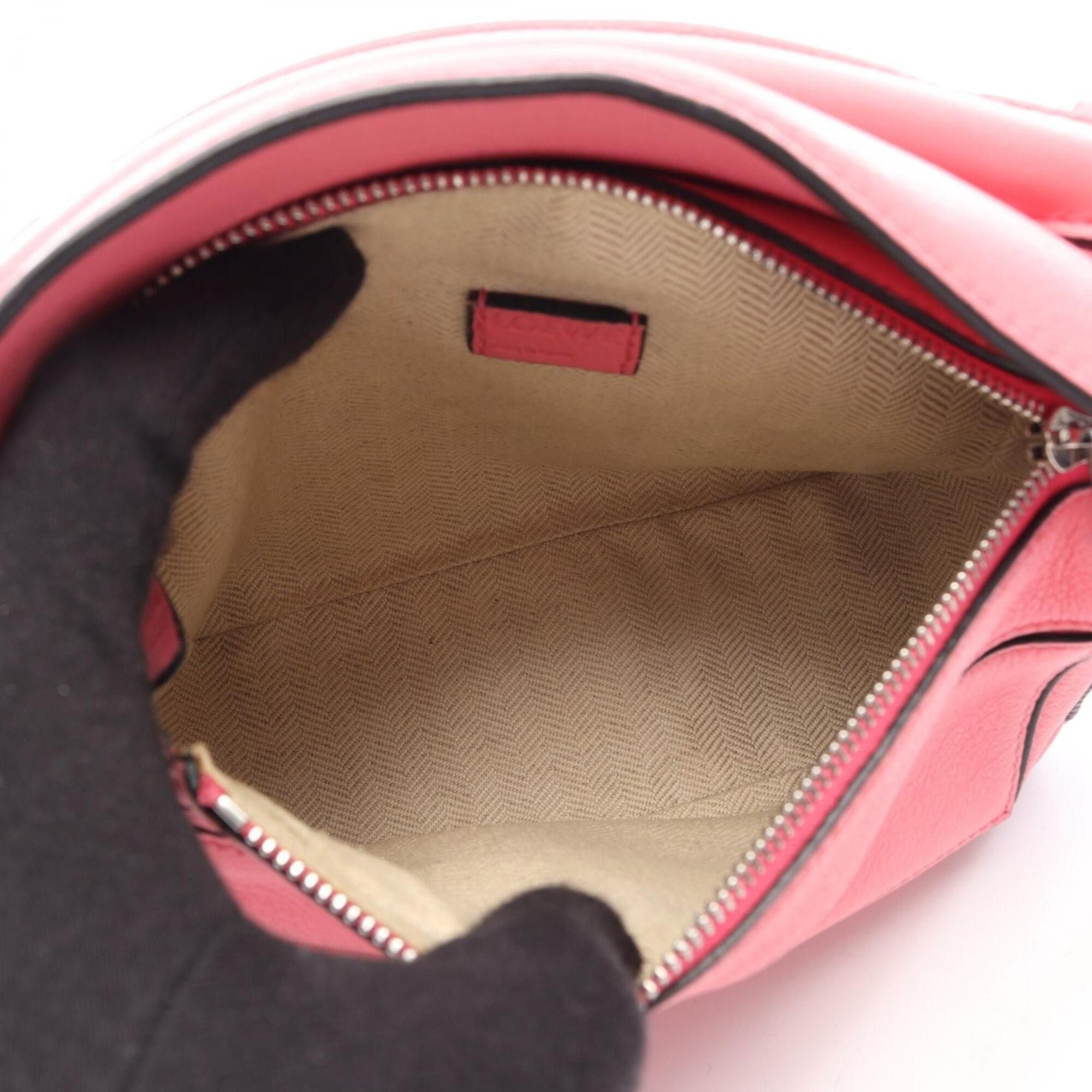 Loewe Loewe Puzzle Bag Mini 2-Way Handbag, Leather, Women's, Pink Size ONE SIZE - 3 Thumbnail