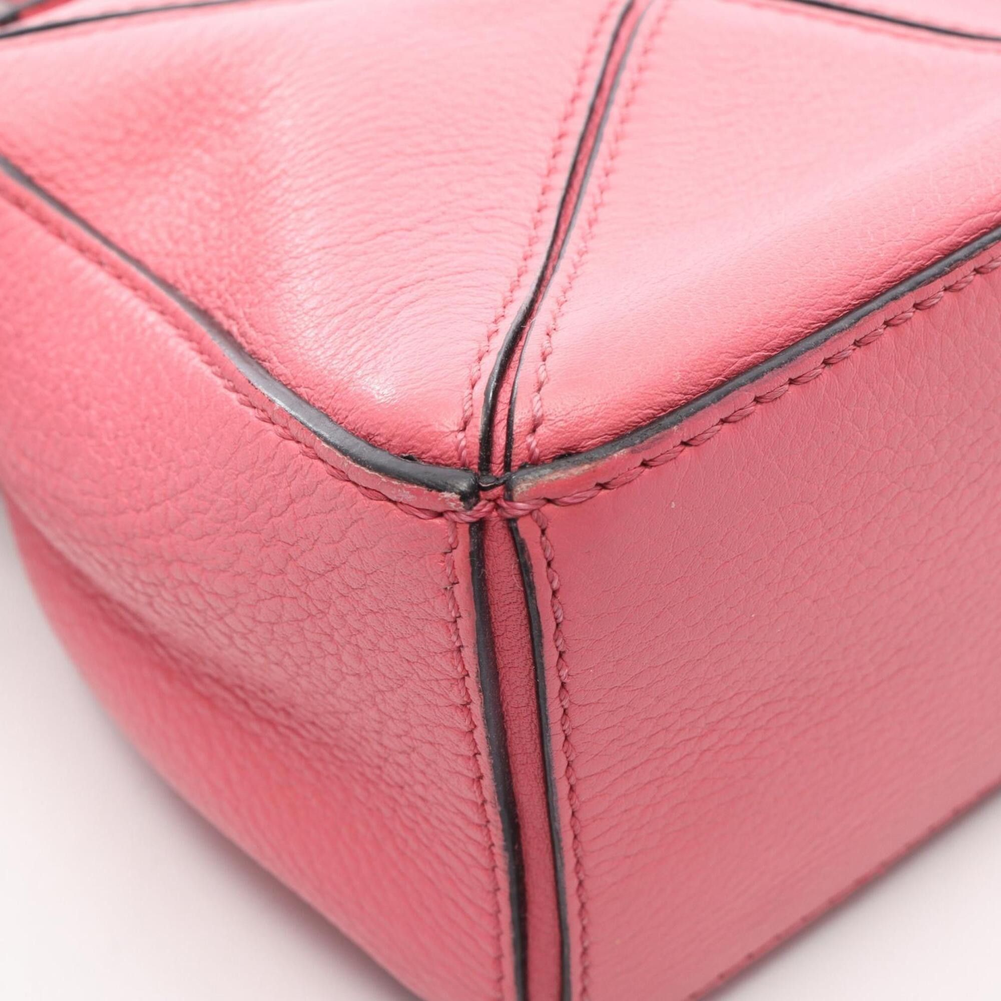Loewe Loewe Puzzle Bag Mini 2-Way Handbag, Leather, Women's, Pink Size ONE SIZE - 6 Thumbnail