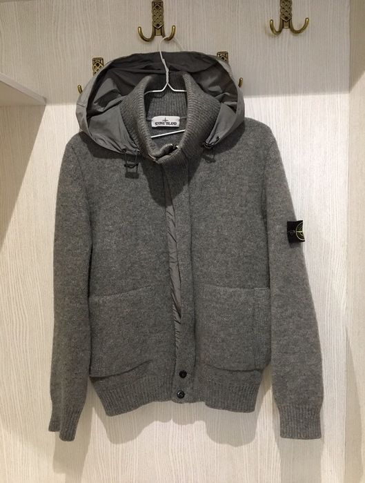 Stone Island Stone island wool Lana zip hoodie jacket sweatshirts | Grailed