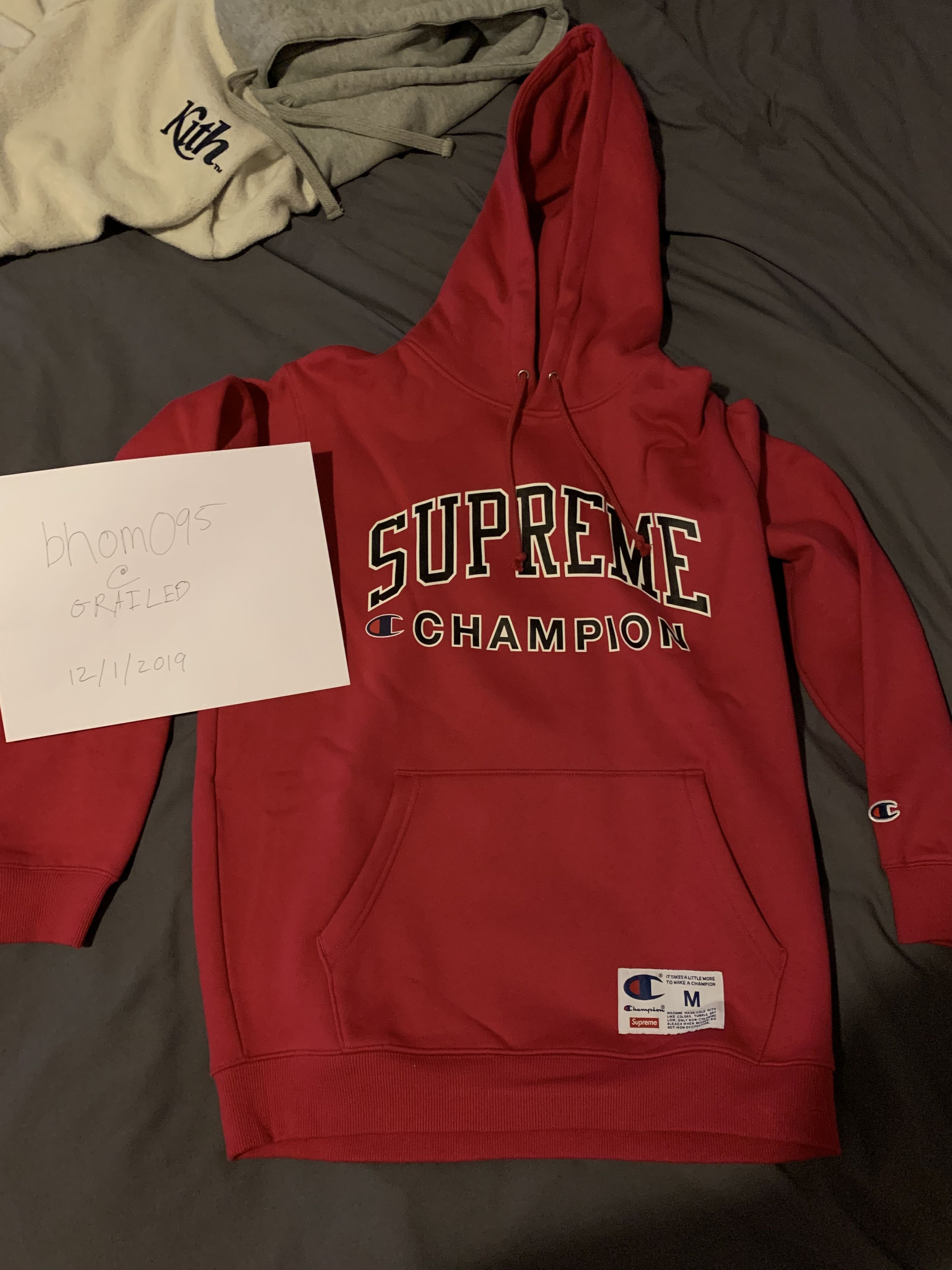 Supreme Supreme x Champion Hoodie in Magenta SS17 Grailed