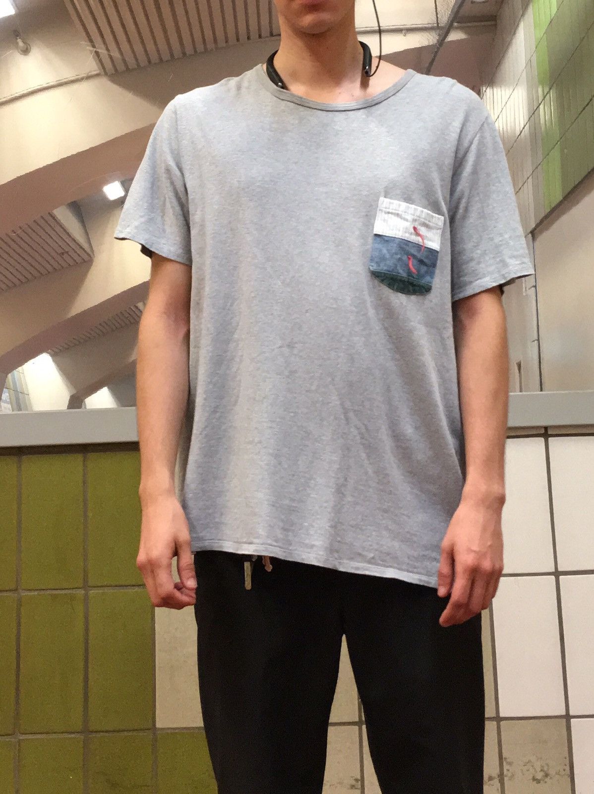 Visvim Visvim Grey Knotted Pocket Tee Size US XL / EU 56 / 4 - 11 Thumbnail