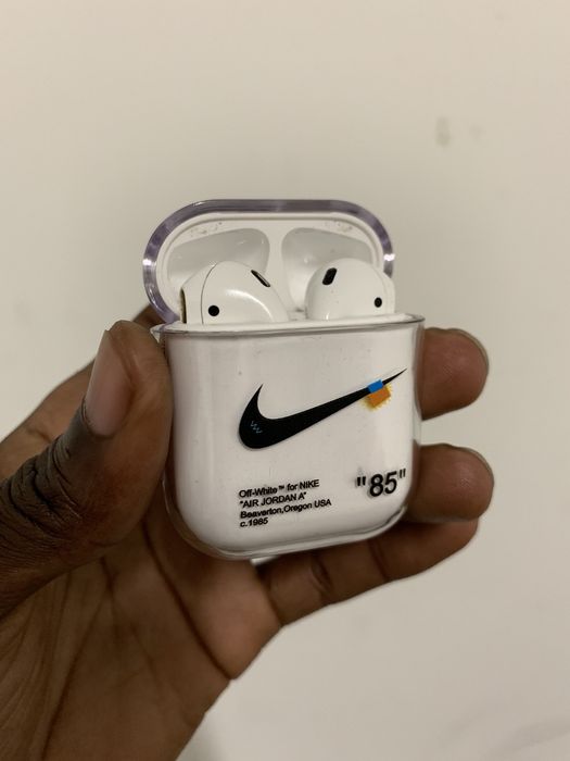 Nike Custom Off White AirPod Case | Grailed