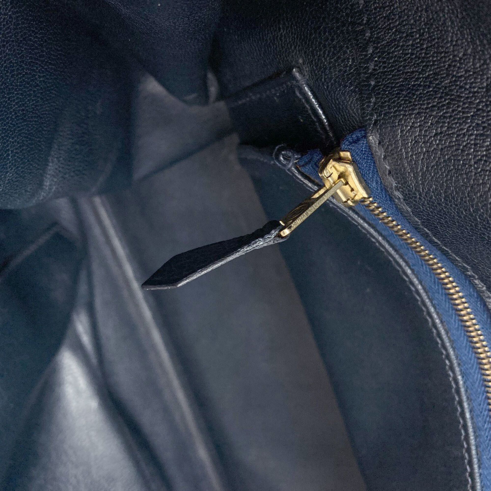 Hermes Hermes Birkin 40 Blue Indigo Gold Hardware Handbag Ardennes Women's HERMES Size ONE SIZE - 13 Thumbnail