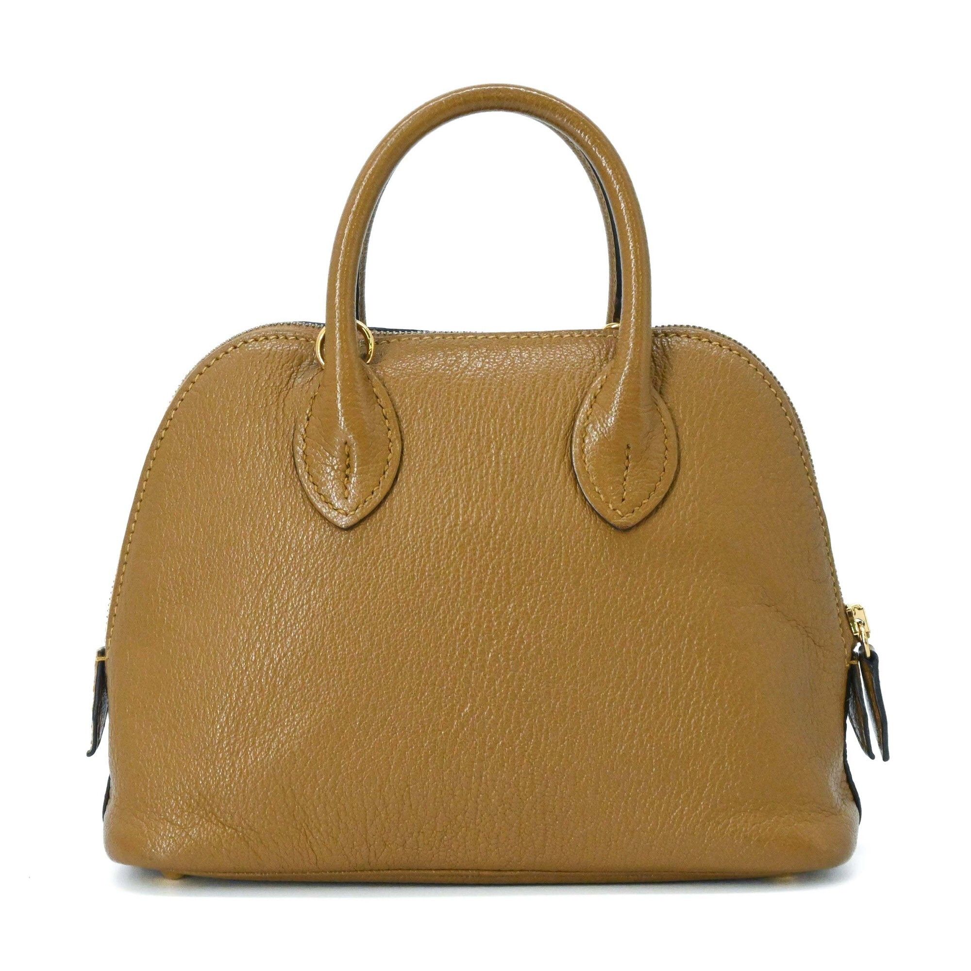 Hermes HERMES Bolide 1923 Mini Handbag Shoulder Bag Chevre Leather Sesame Brown Size ONE SIZE - 2 Thumbnail