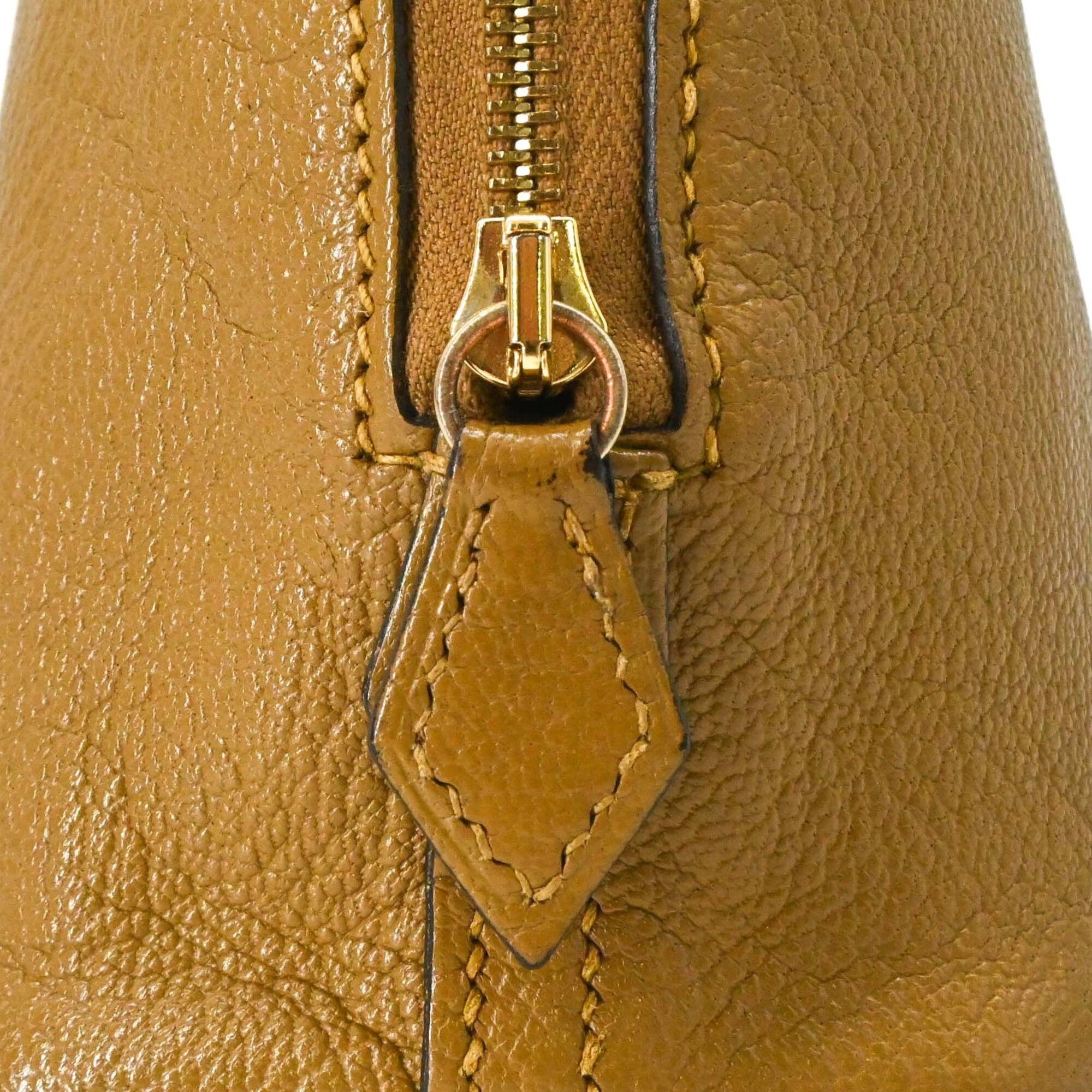 Hermes HERMES Bolide 1923 Mini Handbag Shoulder Bag Chevre Leather Sesame Brown Size ONE SIZE - 8 Thumbnail
