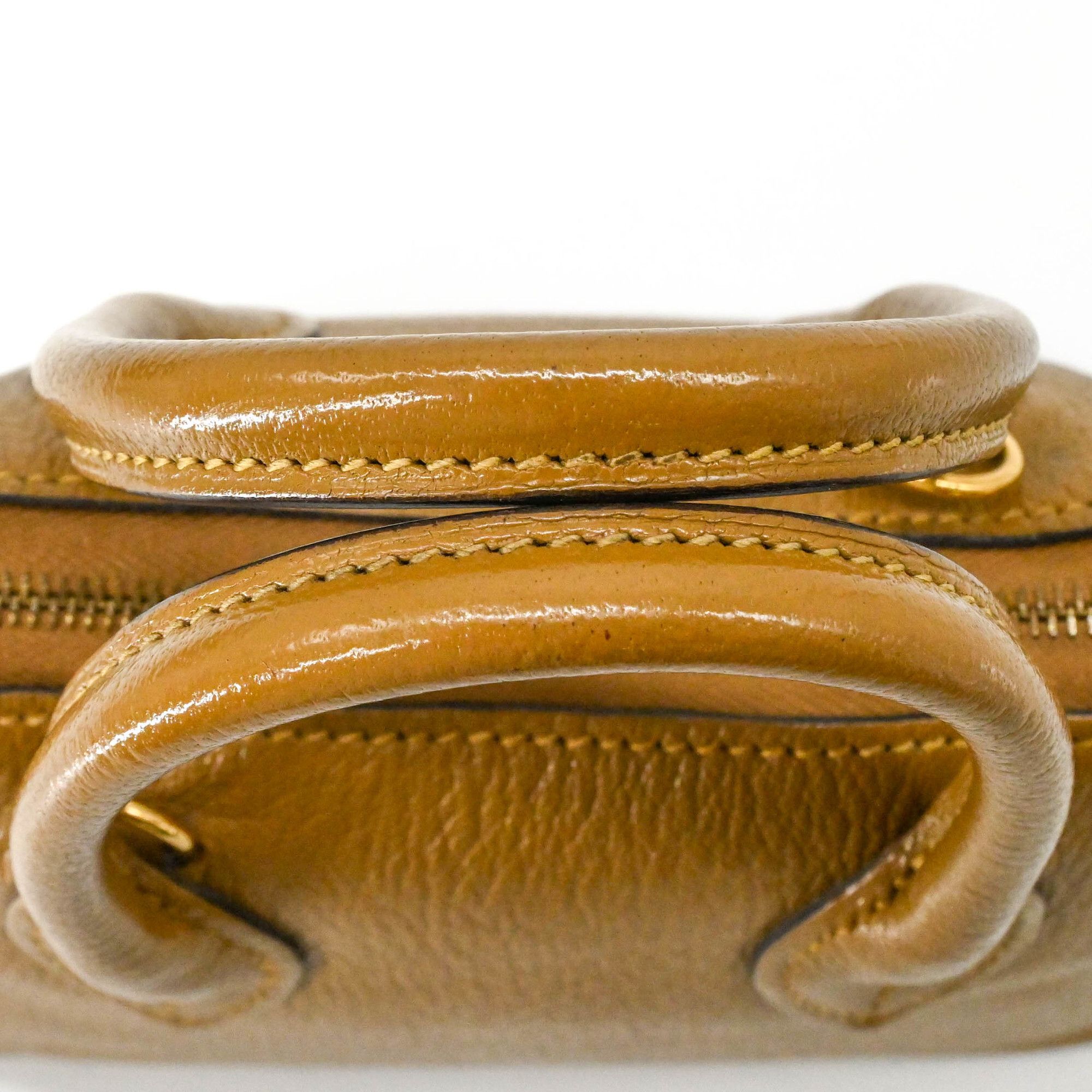 Hermes HERMES Bolide 1923 Mini Handbag Shoulder Bag Chevre Leather Sesame Brown Size ONE SIZE - 6 Thumbnail