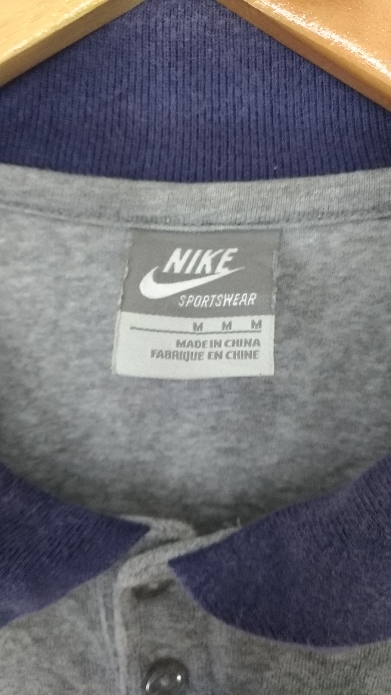 Nike Collar Fleece Shirt Embroidery Small Logo Short Sleeve T Shirts