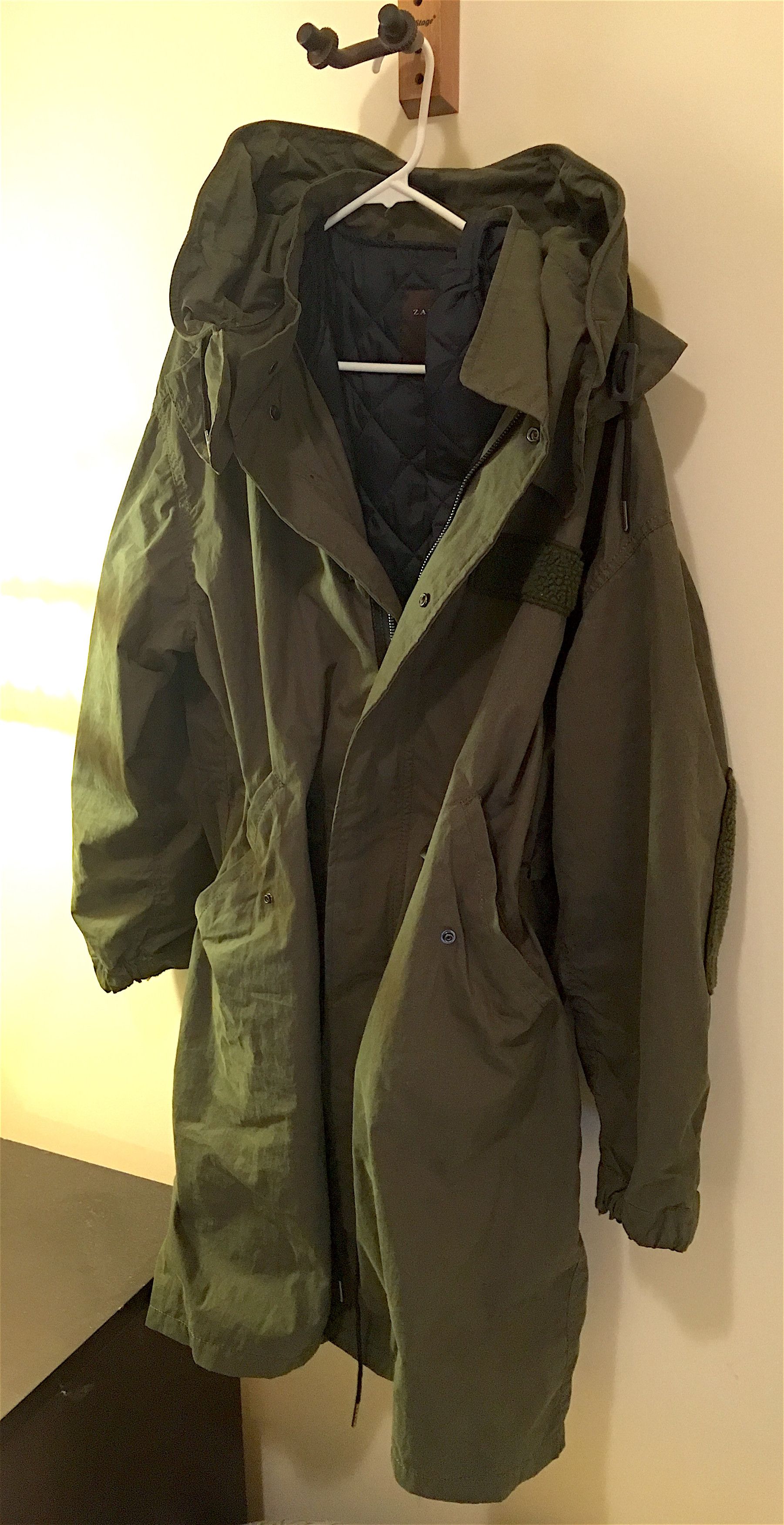 Zara clearance fishtail parka