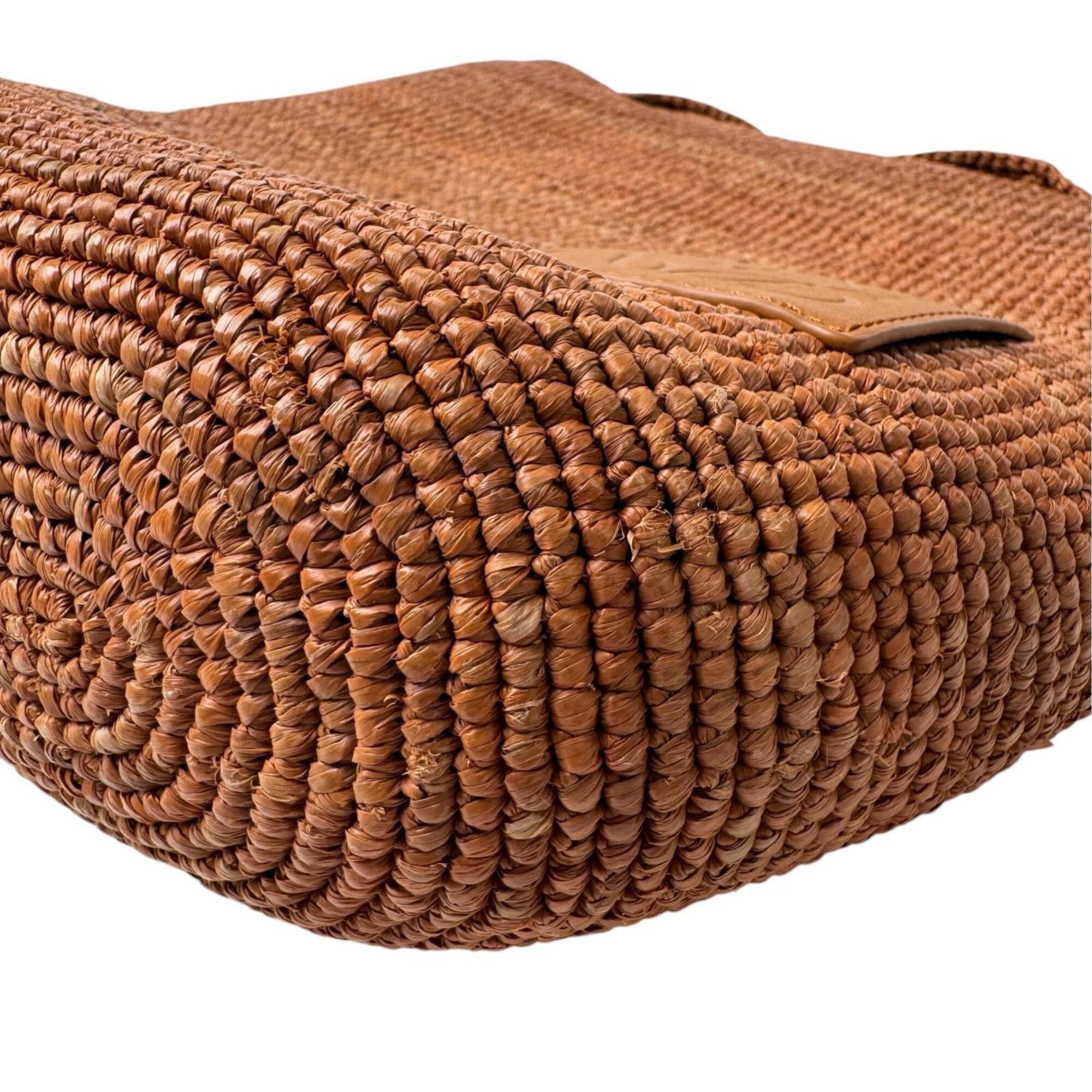 Loewe LOEWE Mini Slit Bag, Raffia x Leather, 2-way Tote Shoulder Crossbody Bag for Women Size ONE SIZE - 11 Thumbnail