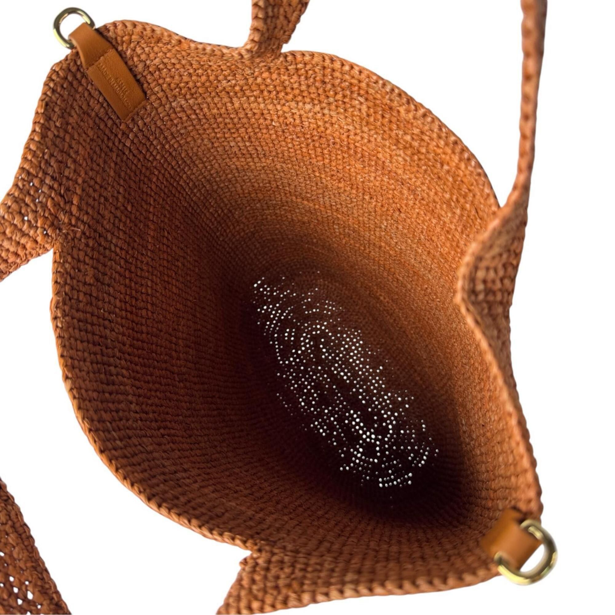 Loewe LOEWE Mini Slit Bag, Raffia x Leather, 2-way Tote Shoulder Crossbody Bag for Women Size ONE SIZE - 6 Thumbnail