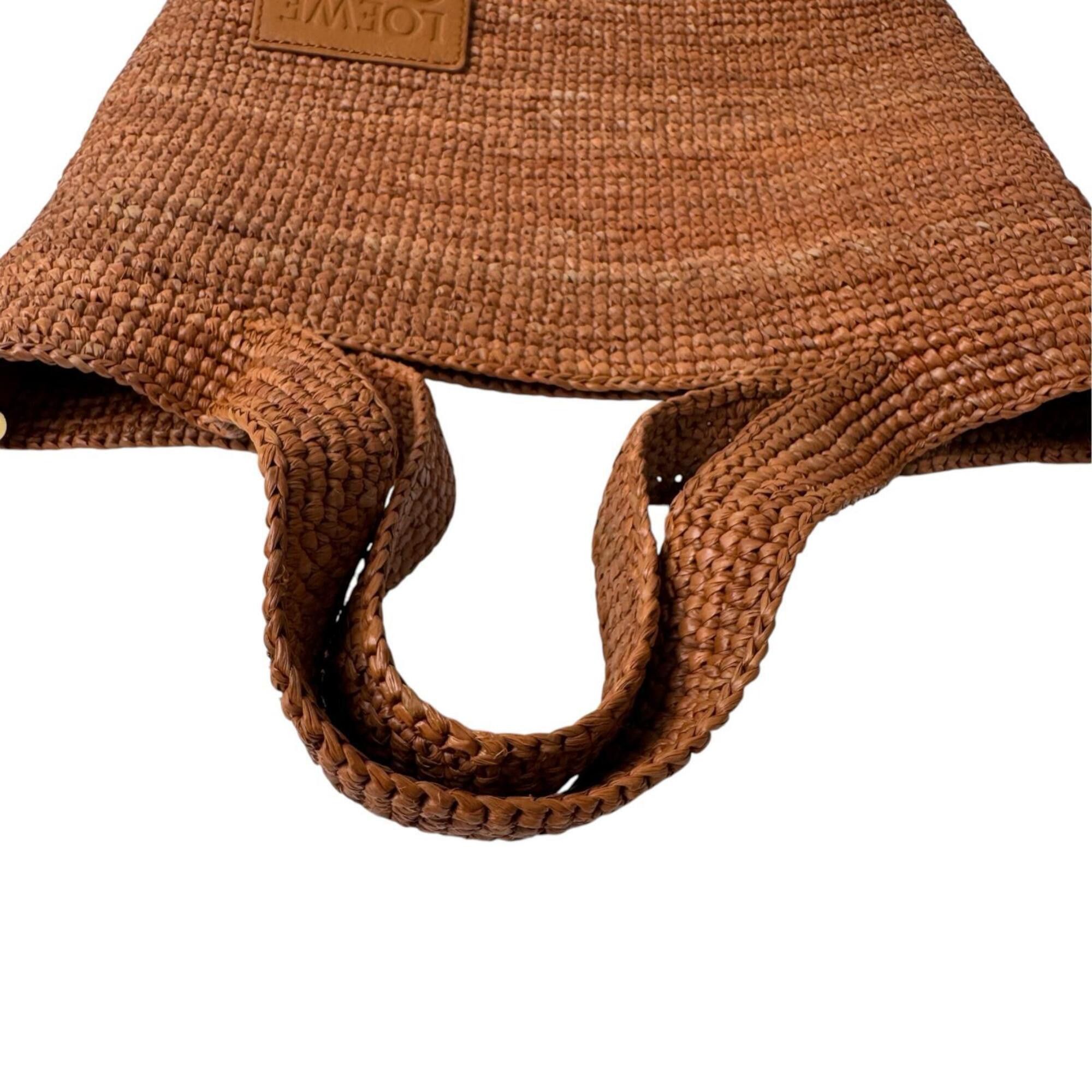 Loewe LOEWE Mini Slit Bag, Raffia x Leather, 2-way Tote Shoulder Crossbody Bag for Women Size ONE SIZE - 9 Thumbnail