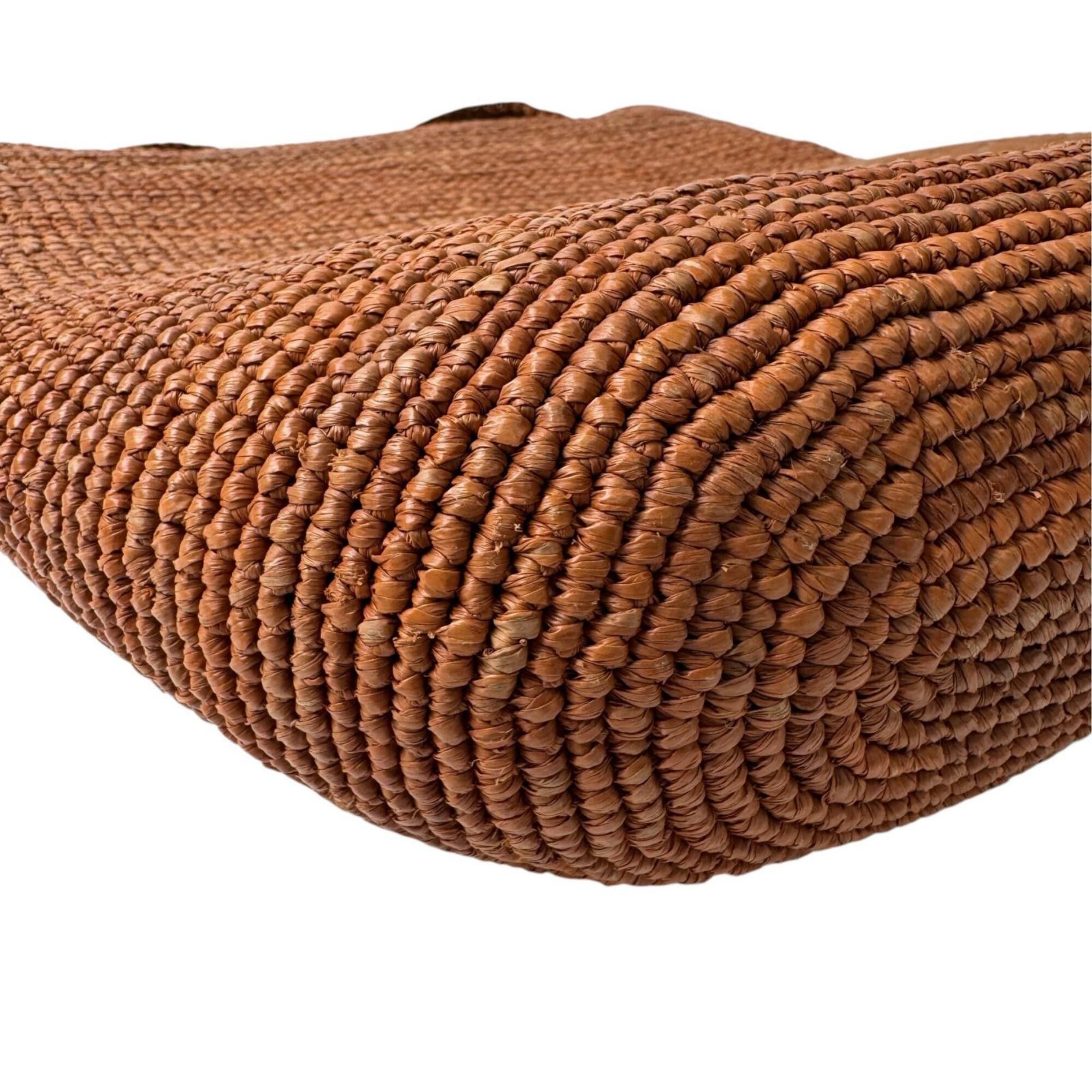 Loewe LOEWE Mini Slit Bag, Raffia x Leather, 2-way Tote Shoulder Crossbody Bag for Women Size ONE SIZE - 12 Thumbnail