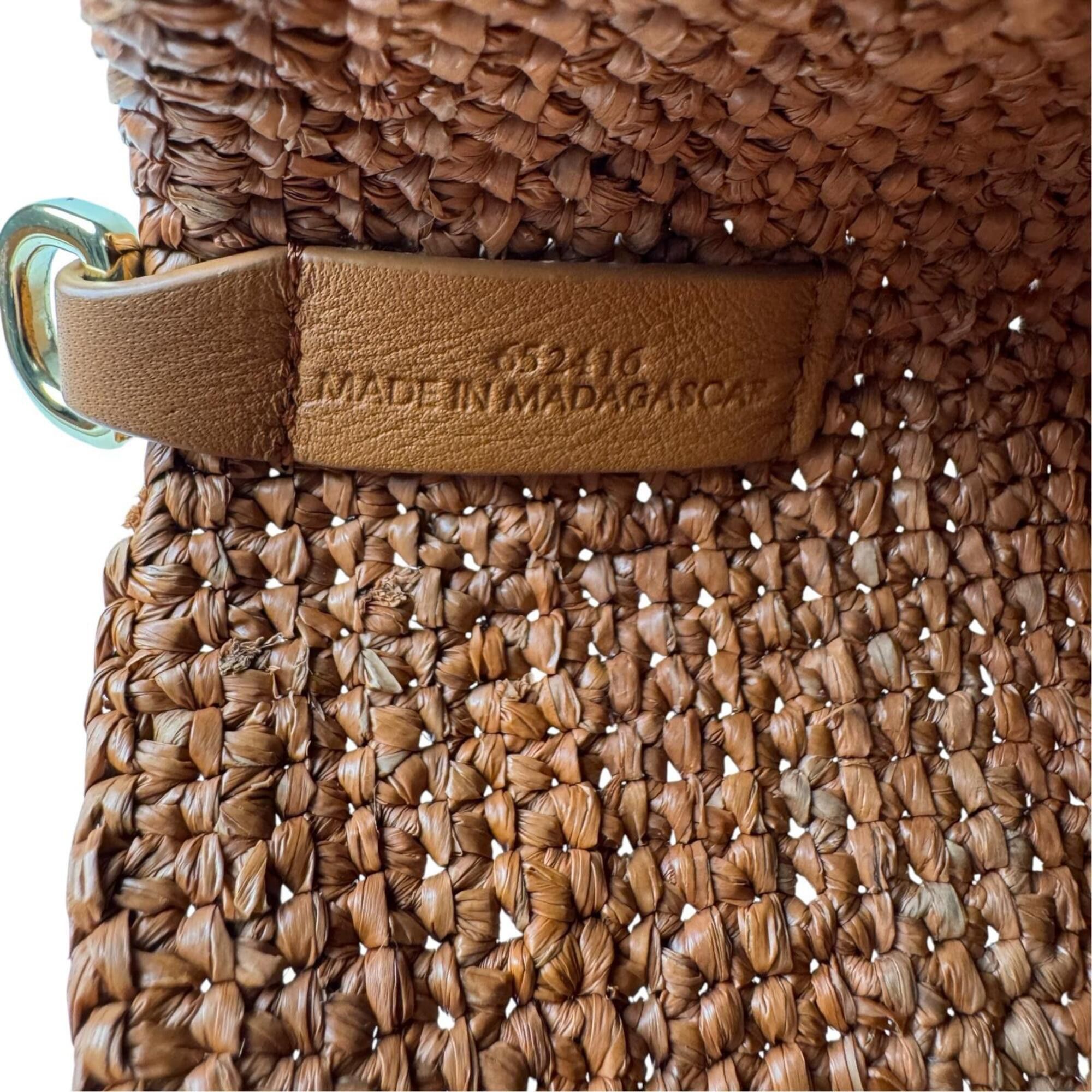 Loewe LOEWE Mini Slit Bag, Raffia x Leather, 2-way Tote Shoulder Crossbody Bag for Women Size ONE SIZE - 7 Thumbnail