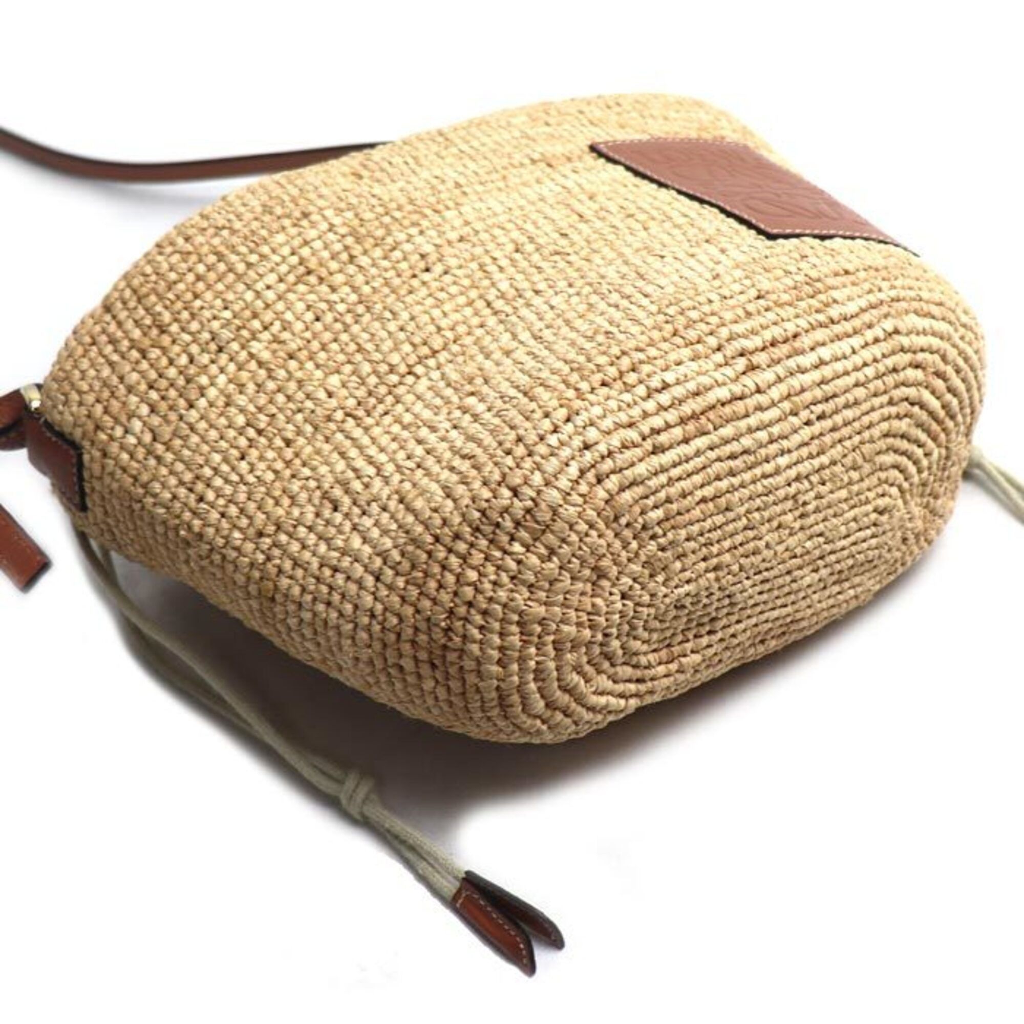 Loewe LOEWE Anagram Pochette Basket Shoulder Bag, Natural Tan, A689C70X08, Women's Size ONE SIZE - 3 Thumbnail