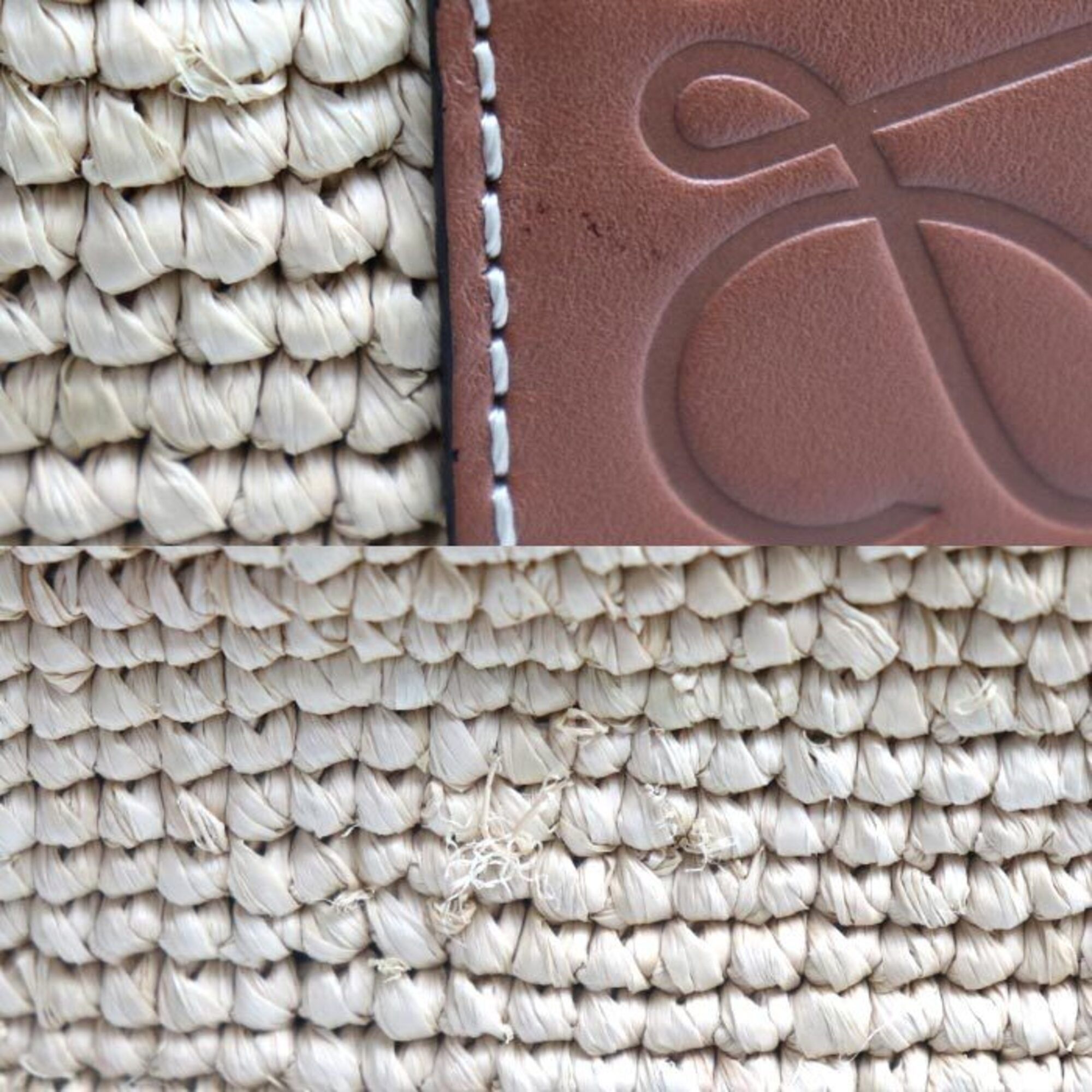 Loewe LOEWE Anagram Pochette Basket Shoulder Bag, Natural Tan, A689C70X08, Women's Size ONE SIZE - 7 Thumbnail