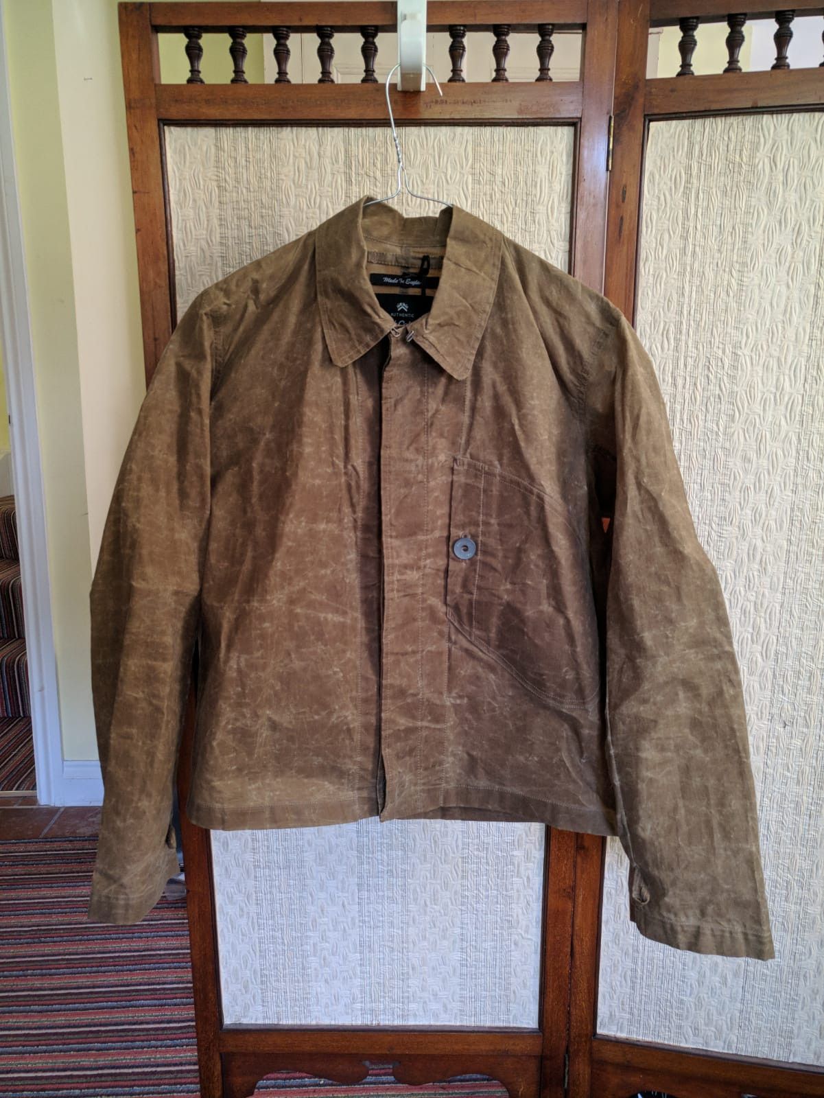 Nigel Cabourn Nigel Cabourn Japanese Shirt Jacket Beeswax Size US S / EU 44-46 / 1 - 1 Thumbnail