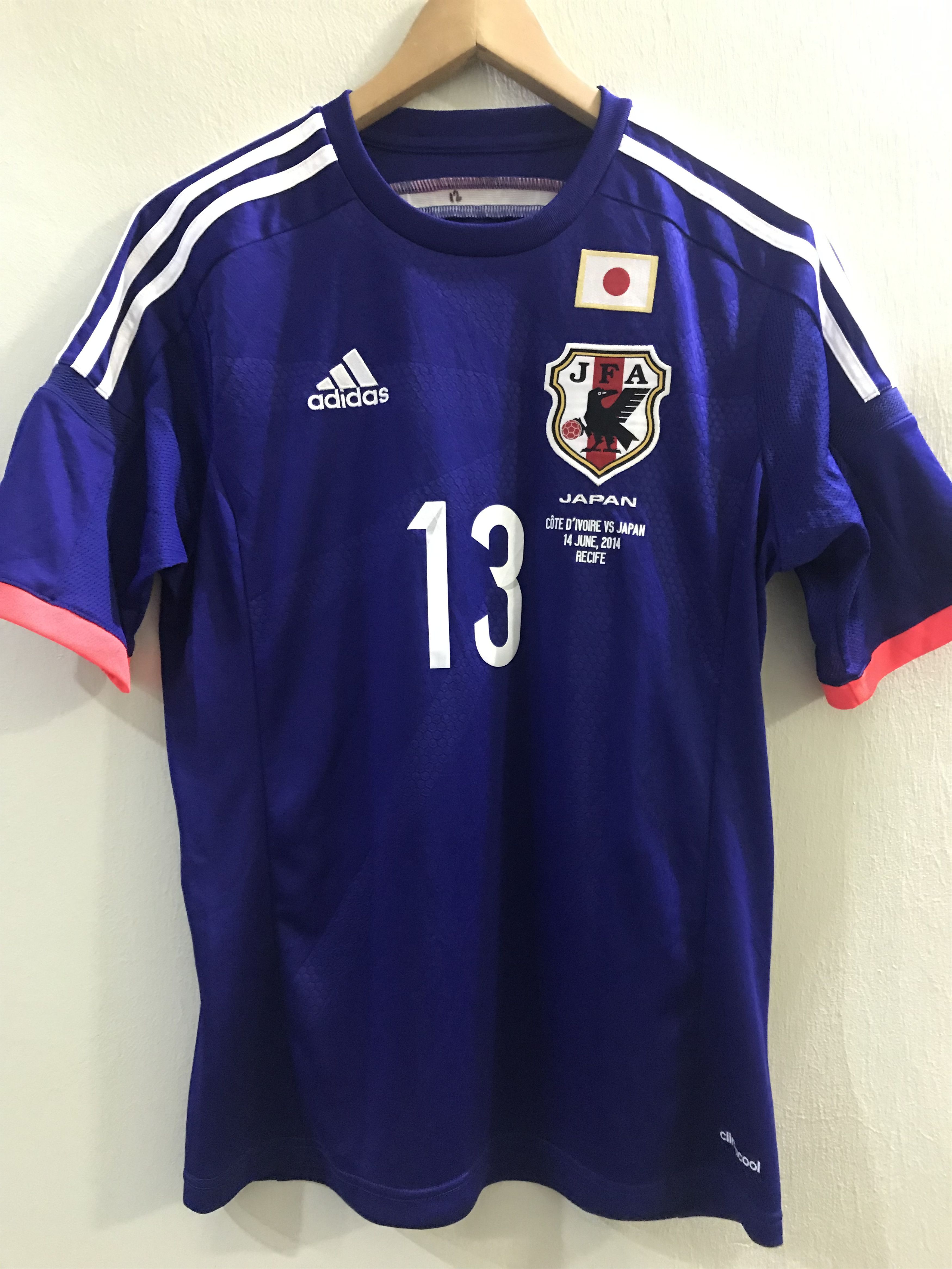 Adidas ADIDAS JFA SOCCER JERSEY #13 OKUBO WORLD CUP 2014 Size US M / EU 48-50 / 2 - 1 Thumbnail