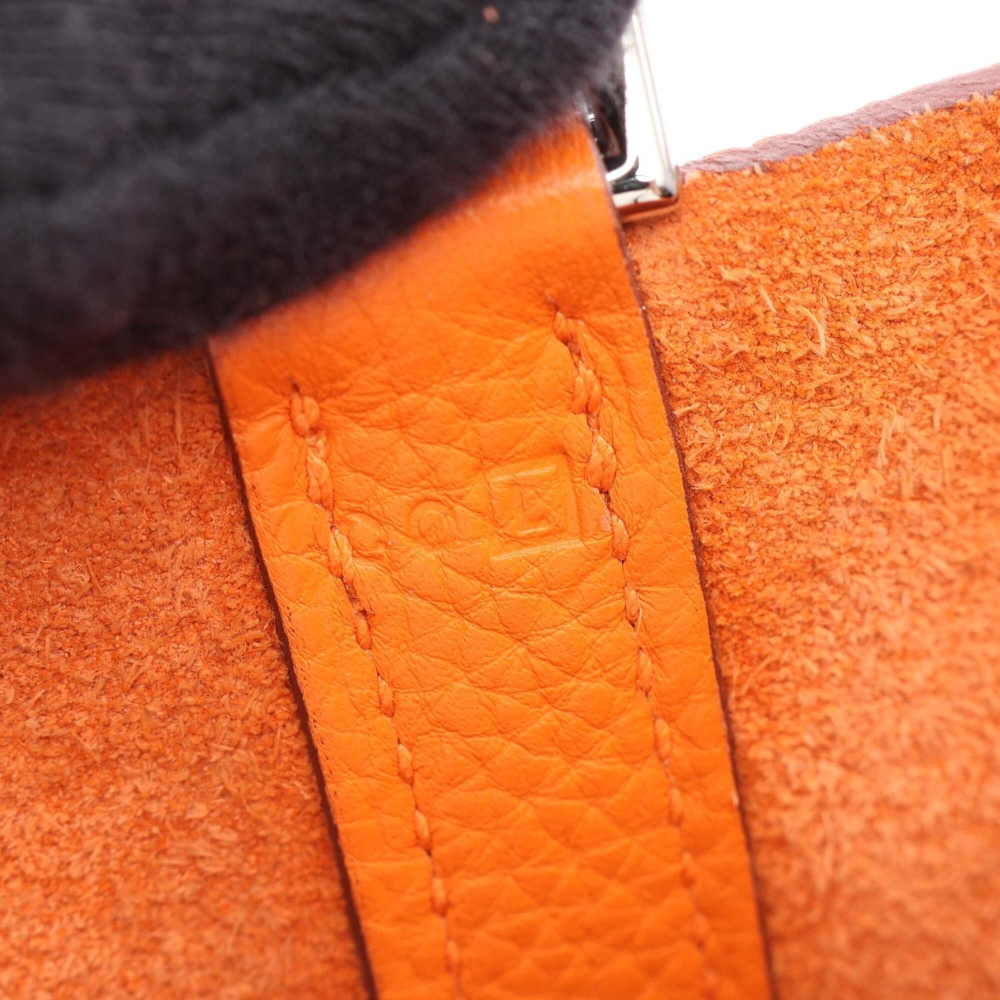 Hermes Hermes Picotin PM Handbag, Leather, Taurillon Clemence Women's, Orange Size ONE SIZE - 5 Thumbnail