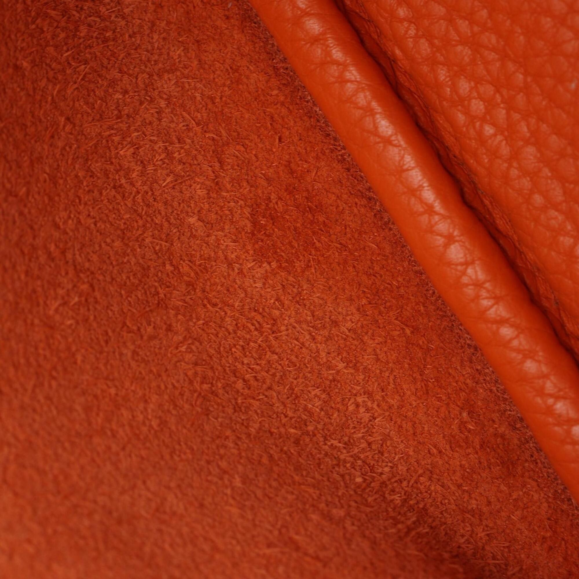 Hermes Hermes Picotin PM Handbag, Leather, Taurillon Clemence Women's, Orange Size ONE SIZE - 10 Thumbnail