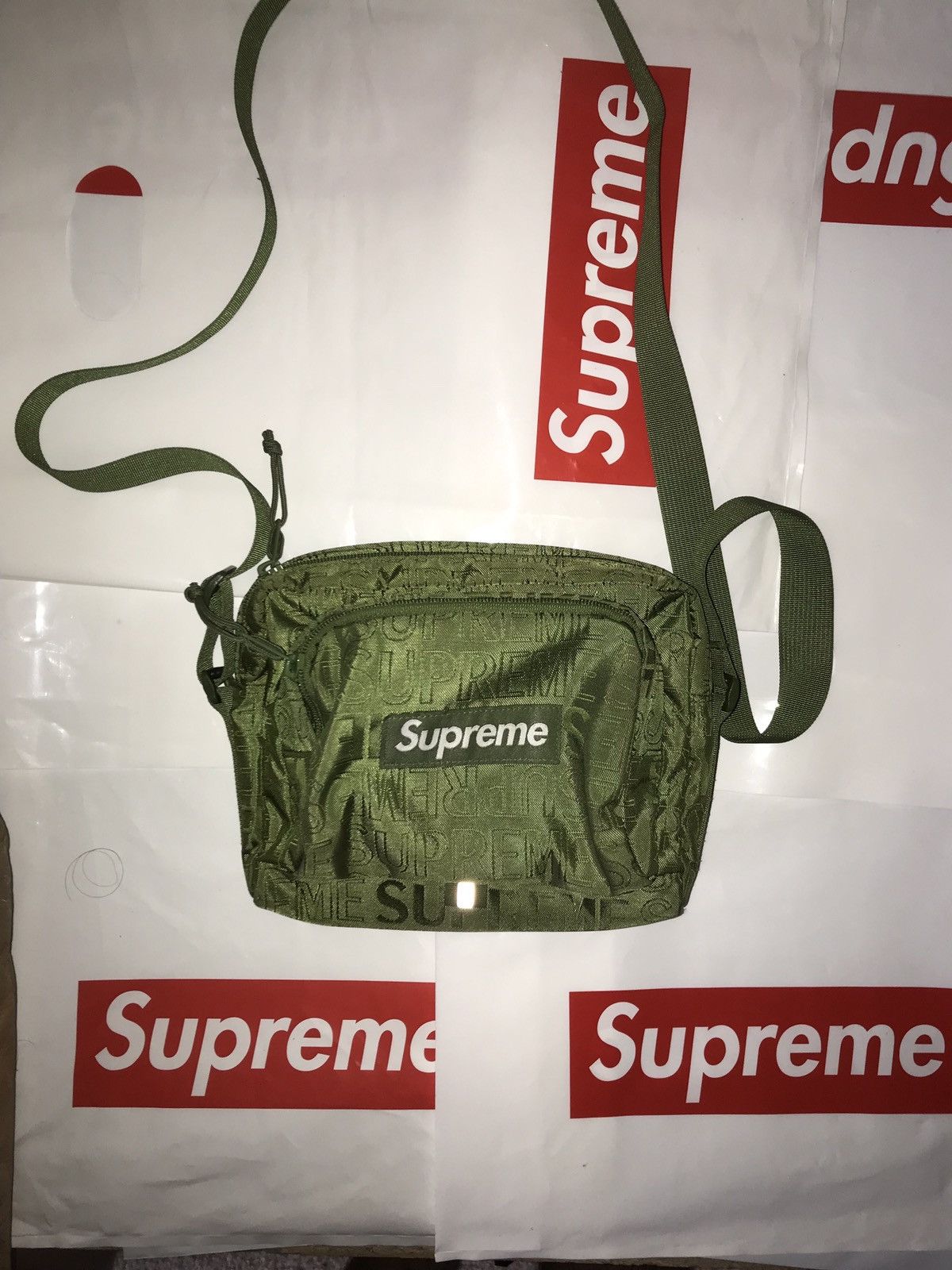 Supreme olive shoulder bag online