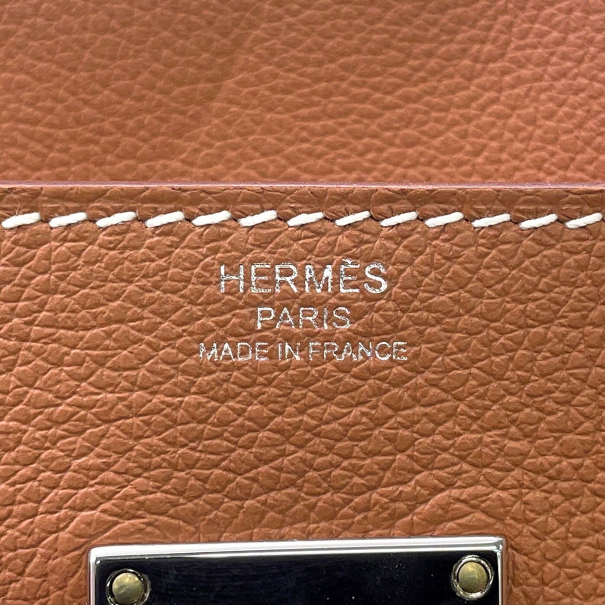 Hermes Hermes Kelly PM Gold Evercolor K stamp HERMES handbag Size ONE SIZE - 14 Thumbnail