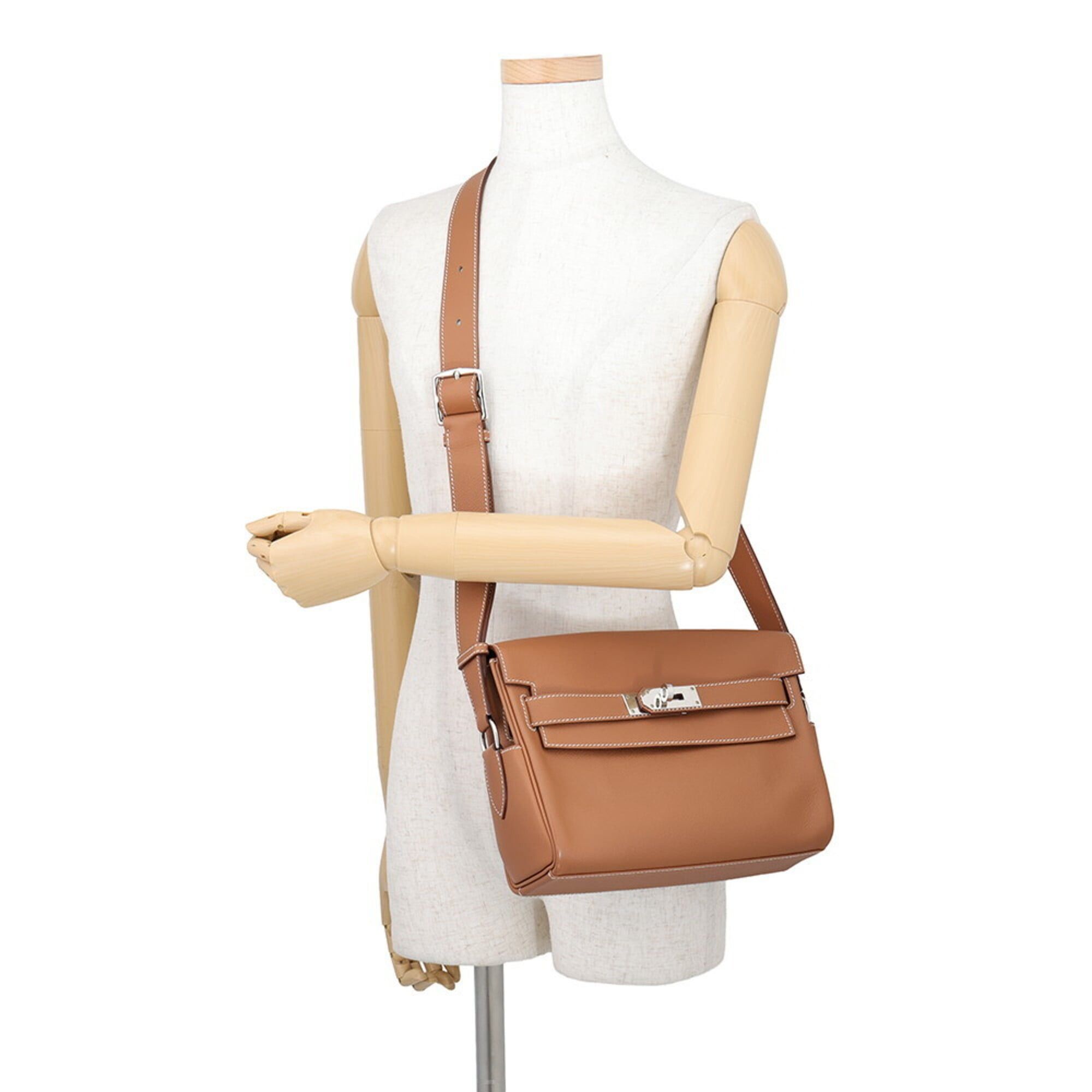 Hermes Hermes Kelly PM Gold Evercolor K stamp HERMES handbag Size ONE SIZE - 4 Thumbnail