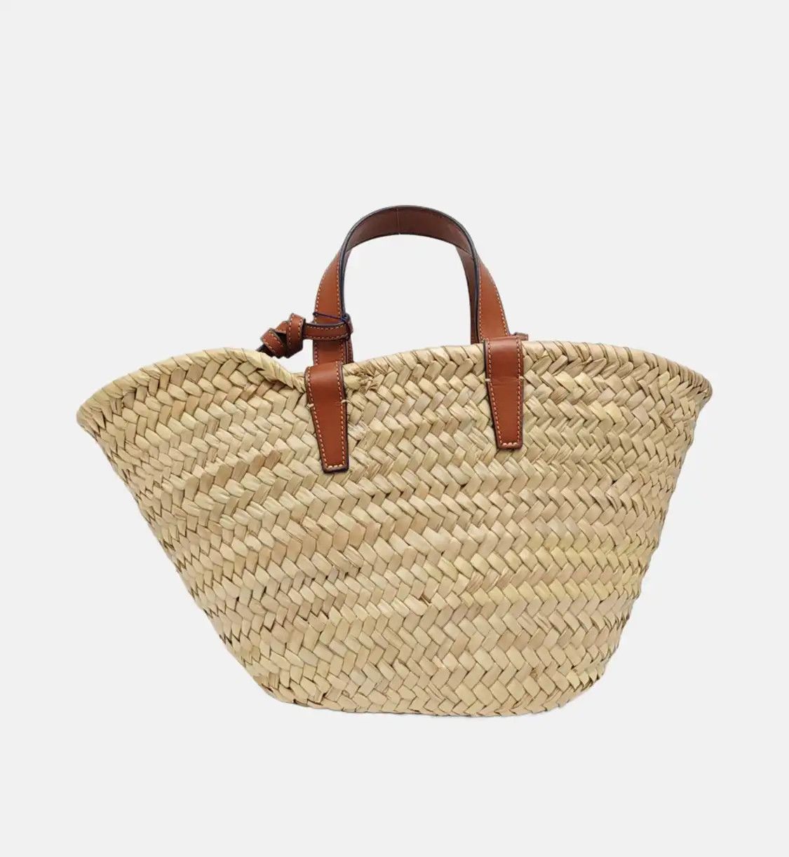 Celine CELINE TEEN TRIOMPHE CELINE CLASSIC beige straw woven shoulder bag Size ONE SIZE - 6 Thumbnail