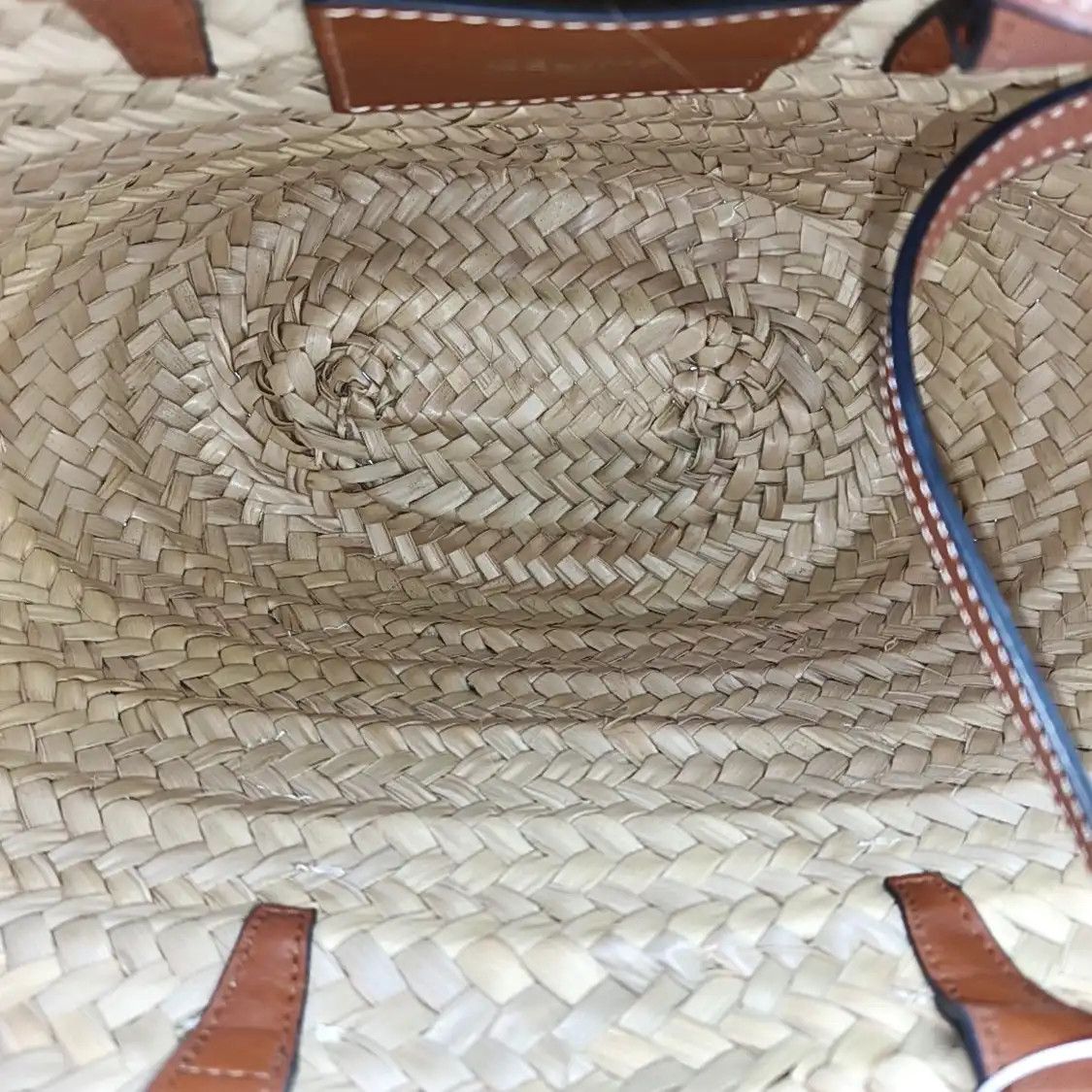 Celine CELINE TEEN TRIOMPHE CELINE CLASSIC beige straw woven shoulder bag Size ONE SIZE - 8 Thumbnail