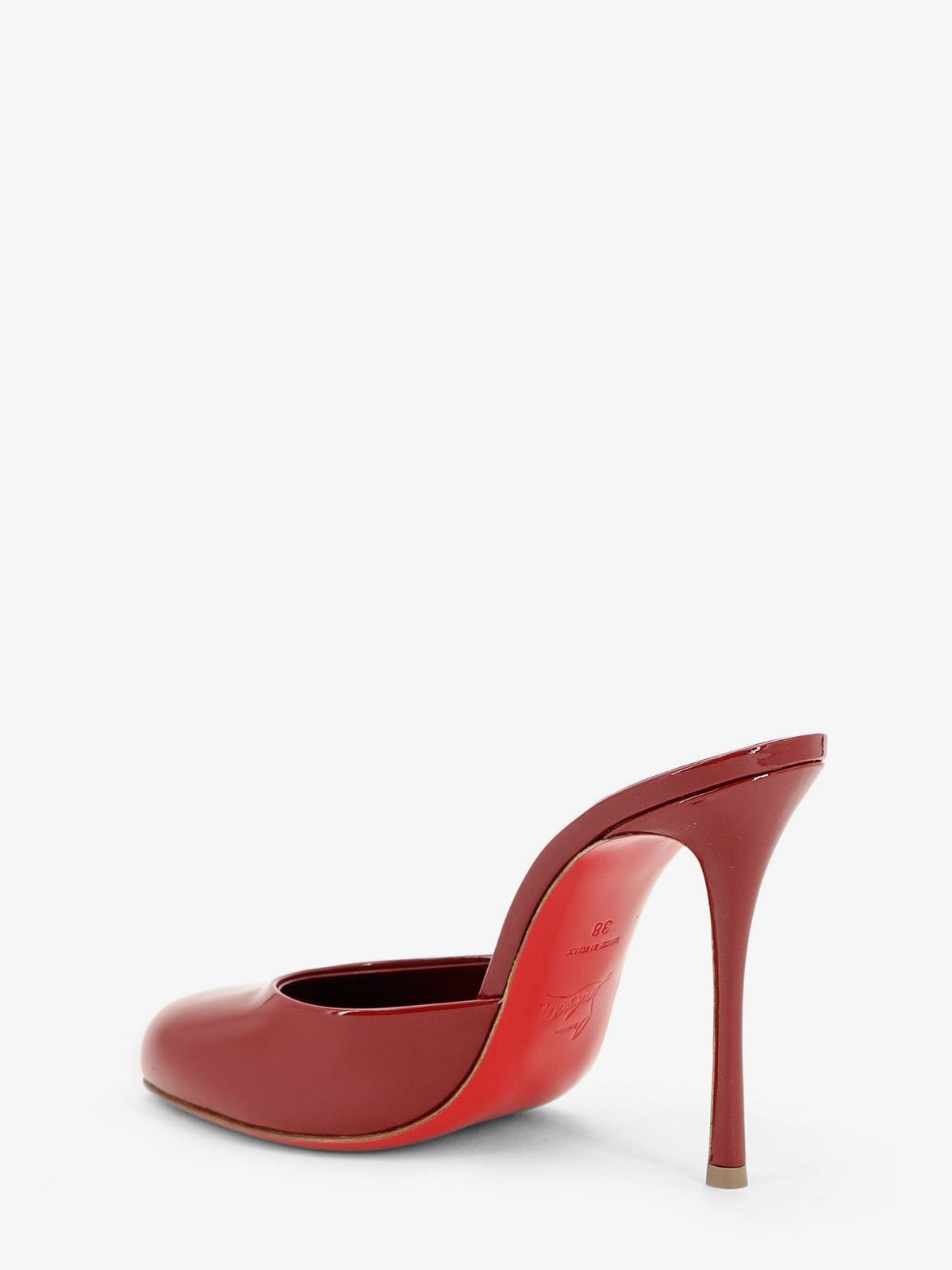 Christian Louboutin Patent Leather Dolly Mule Sandal (It 40) in Red, Women's (Size 10) — image 3 of 4