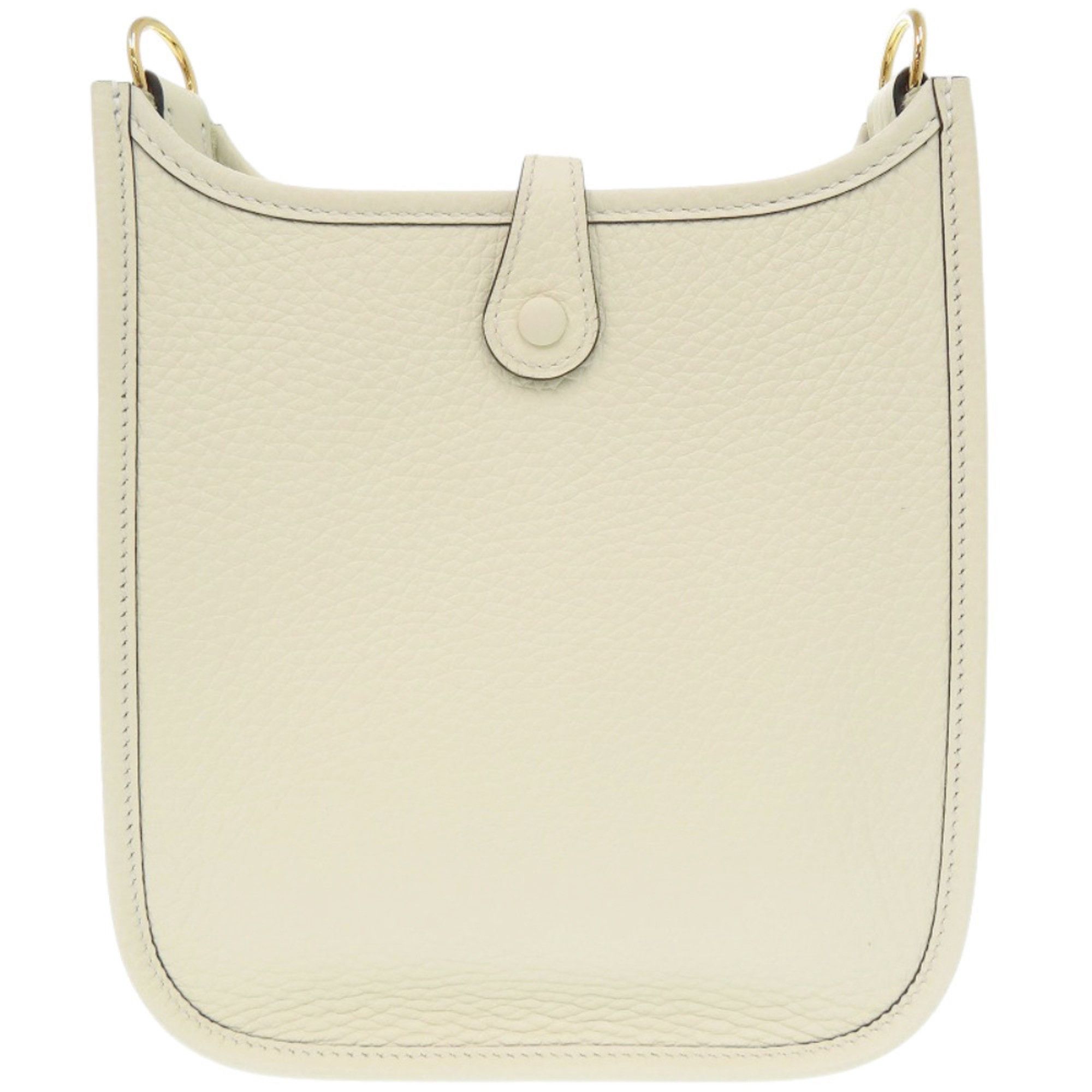 Hermes Hermes Evelyne TPM 16 Short Strap Taurillon Clemence Cream Shoulder Bag, K Stamp (2025), White, 0606HERMES Size ONE SIZE - 3 Thumbnail