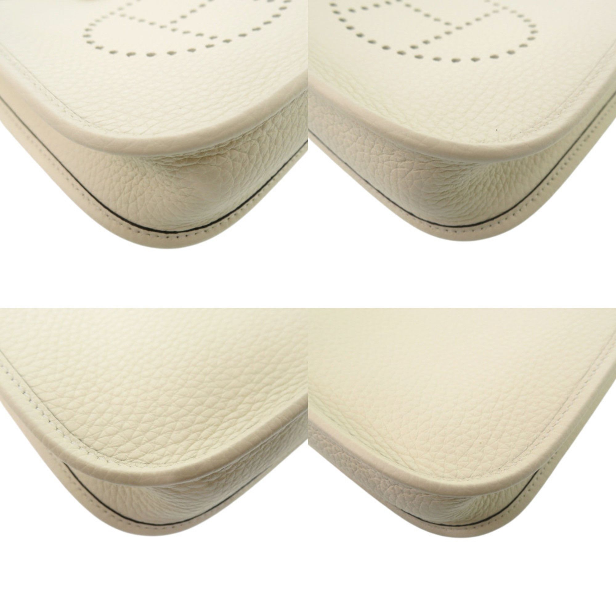 Hermes Hermes Evelyne TPM 16 Short Strap Taurillon Clemence Cream Shoulder Bag, K Stamp (2025), White, 0606HERMES Size ONE SIZE - 4 Thumbnail