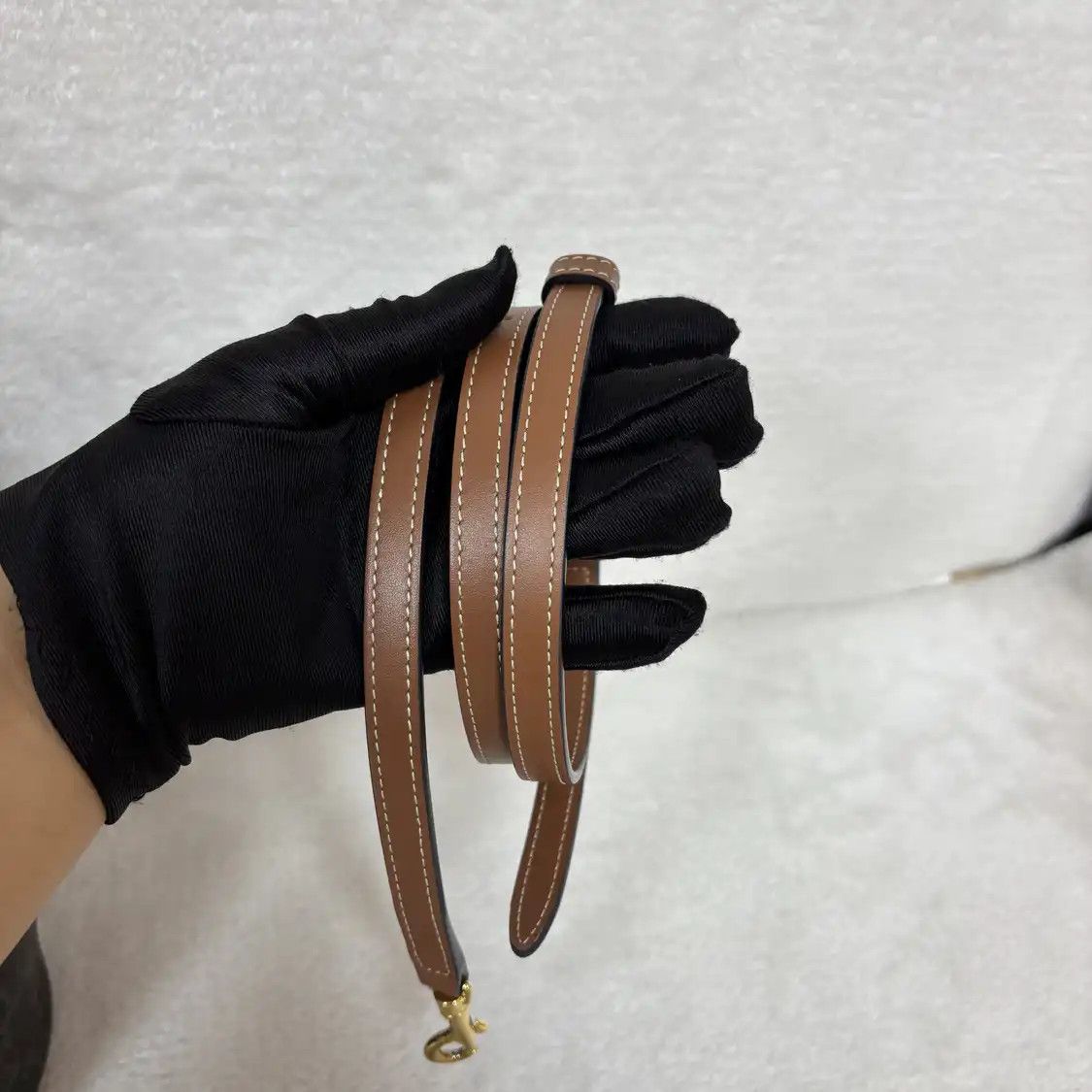 Celine CELINE CLARA Teen yellow browncoated canvas Triomphe crossbody bag Size ONE SIZE - 9 Thumbnail