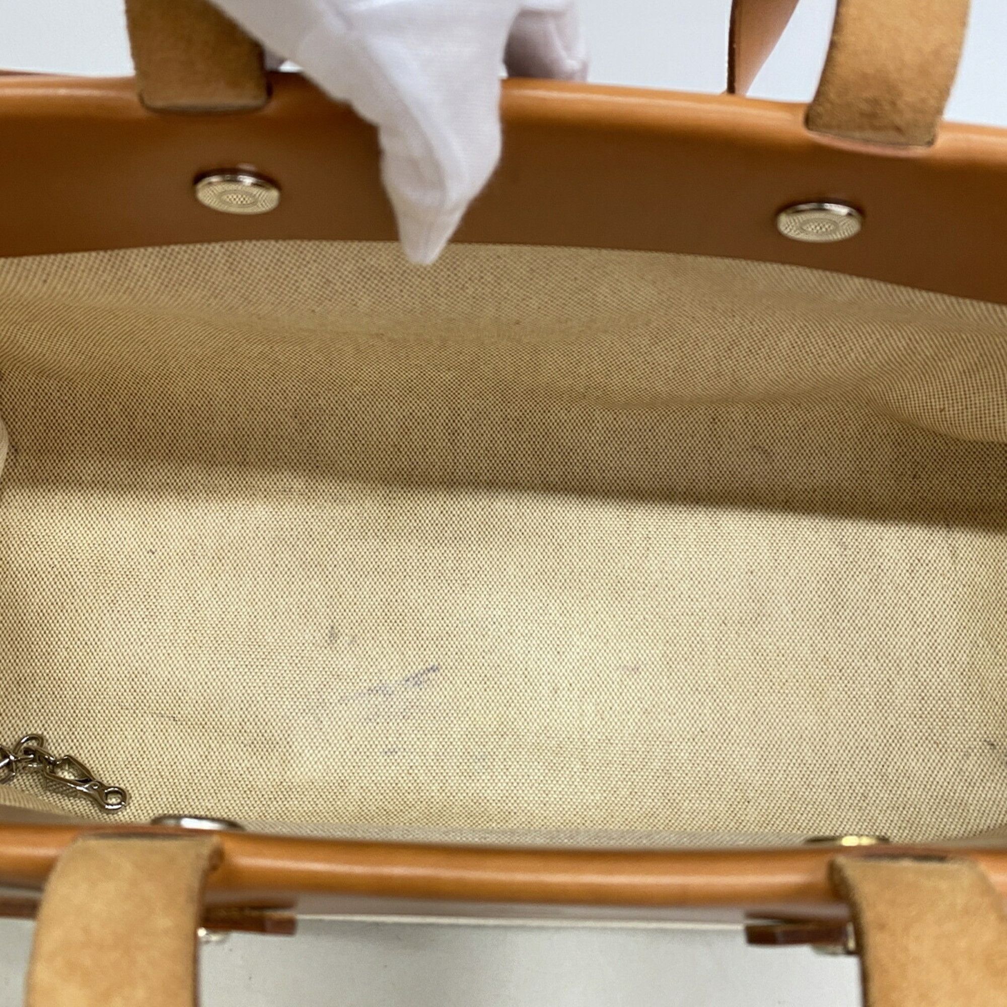 Hermes Hermes Bag/Tote Bag Herbag Cabas Toile H Natural □F Stamp Women's Size ONE SIZE - 4 Thumbnail