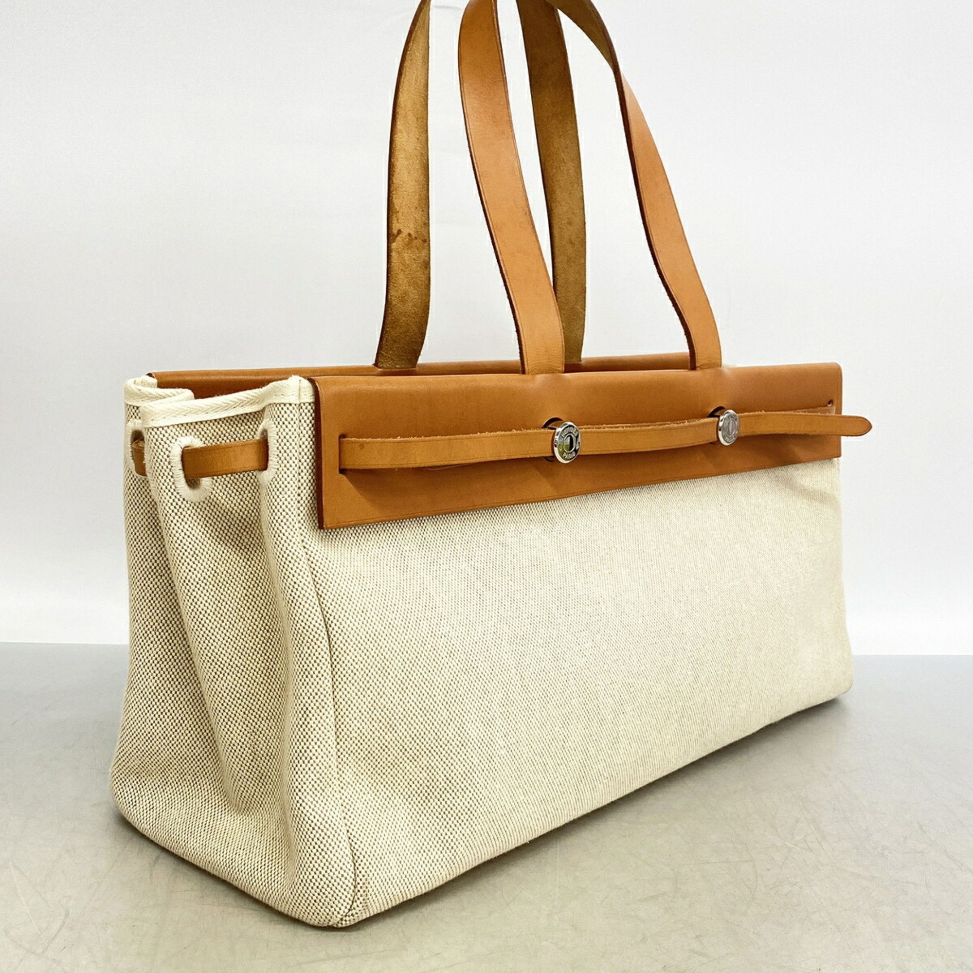 Hermes Hermes Bag/Tote Bag Herbag Cabas Toile H Natural □F Stamp Women's Size ONE SIZE - 2 Thumbnail