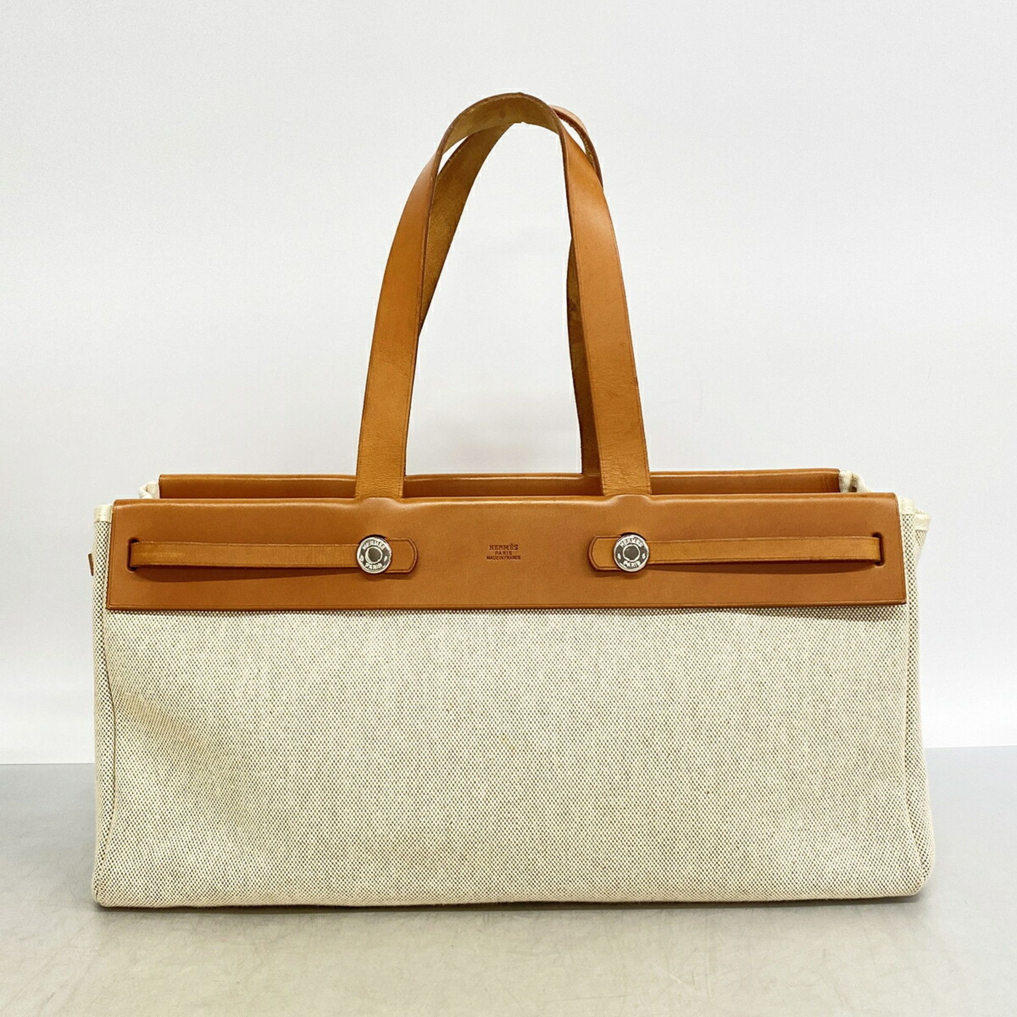 Hermes Hermes Bag/Tote Bag Herbag Cabas Toile H Natural □F Stamp Women's Size ONE SIZE - 13 Thumbnail