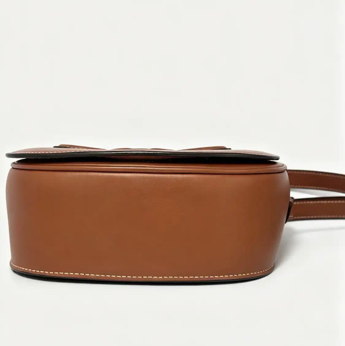 Celine CELINE FOLCO CUIR TRIOMPHE Small brown cowhide leather crossbody bag Size ONE SIZE - 6 Thumbnail