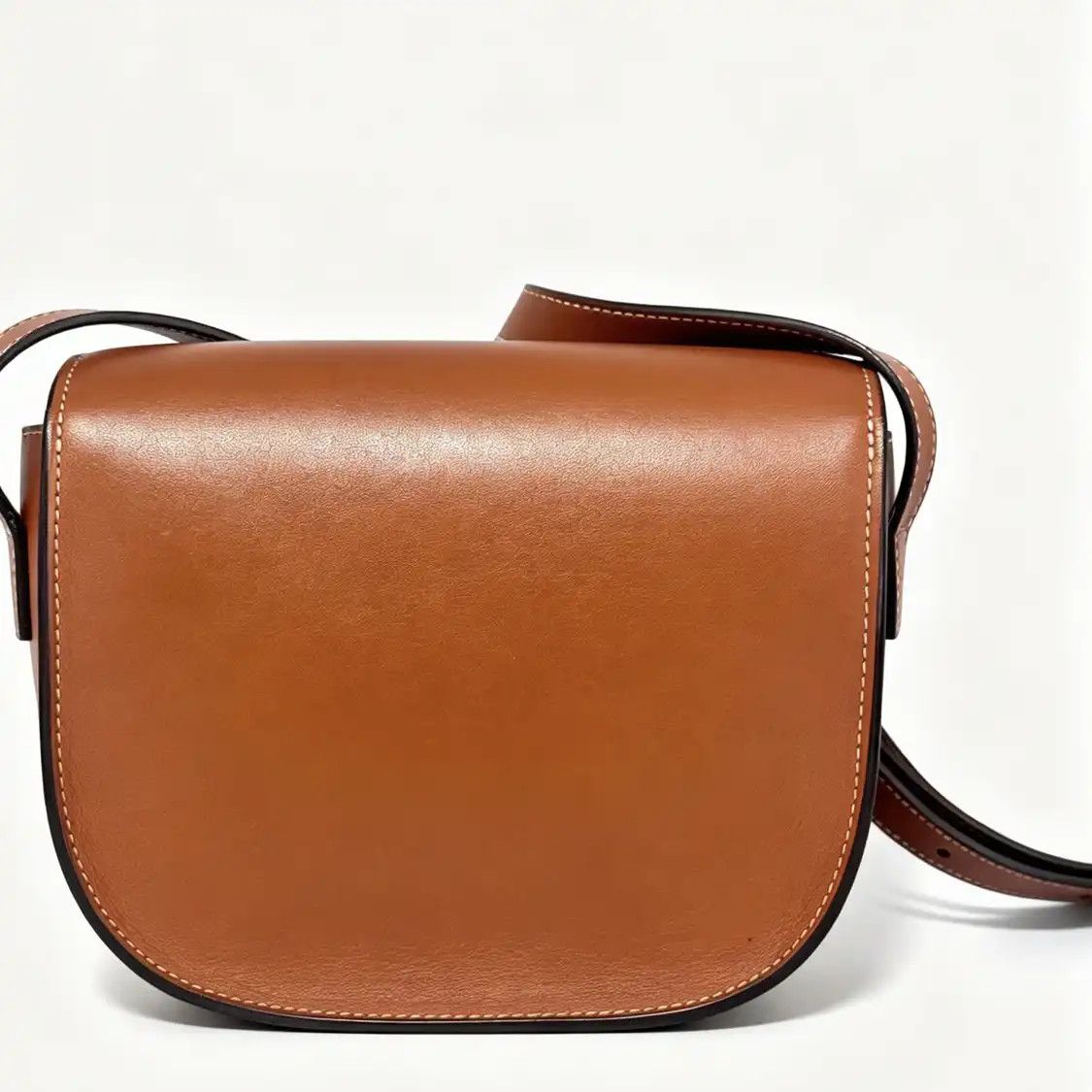 Celine CELINE FOLCO CUIR TRIOMPHE Small brown cowhide leather crossbody bag Size ONE SIZE - 5 Thumbnail