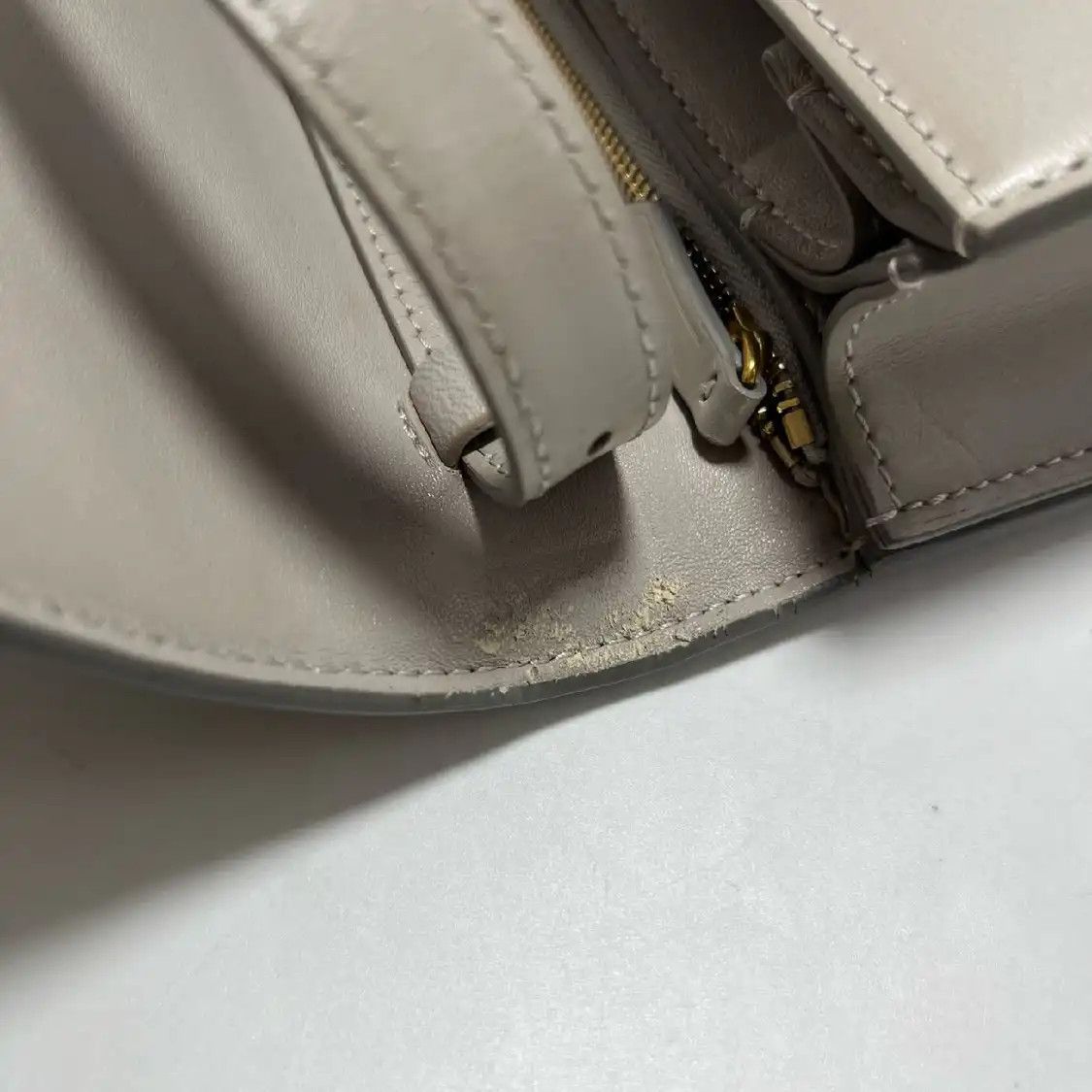 Celine CELINE CLASSIC BOX Medium grey cowhide leather tofu bag crossbody bag gold hardw Size ONE SIZE - 15 Thumbnail